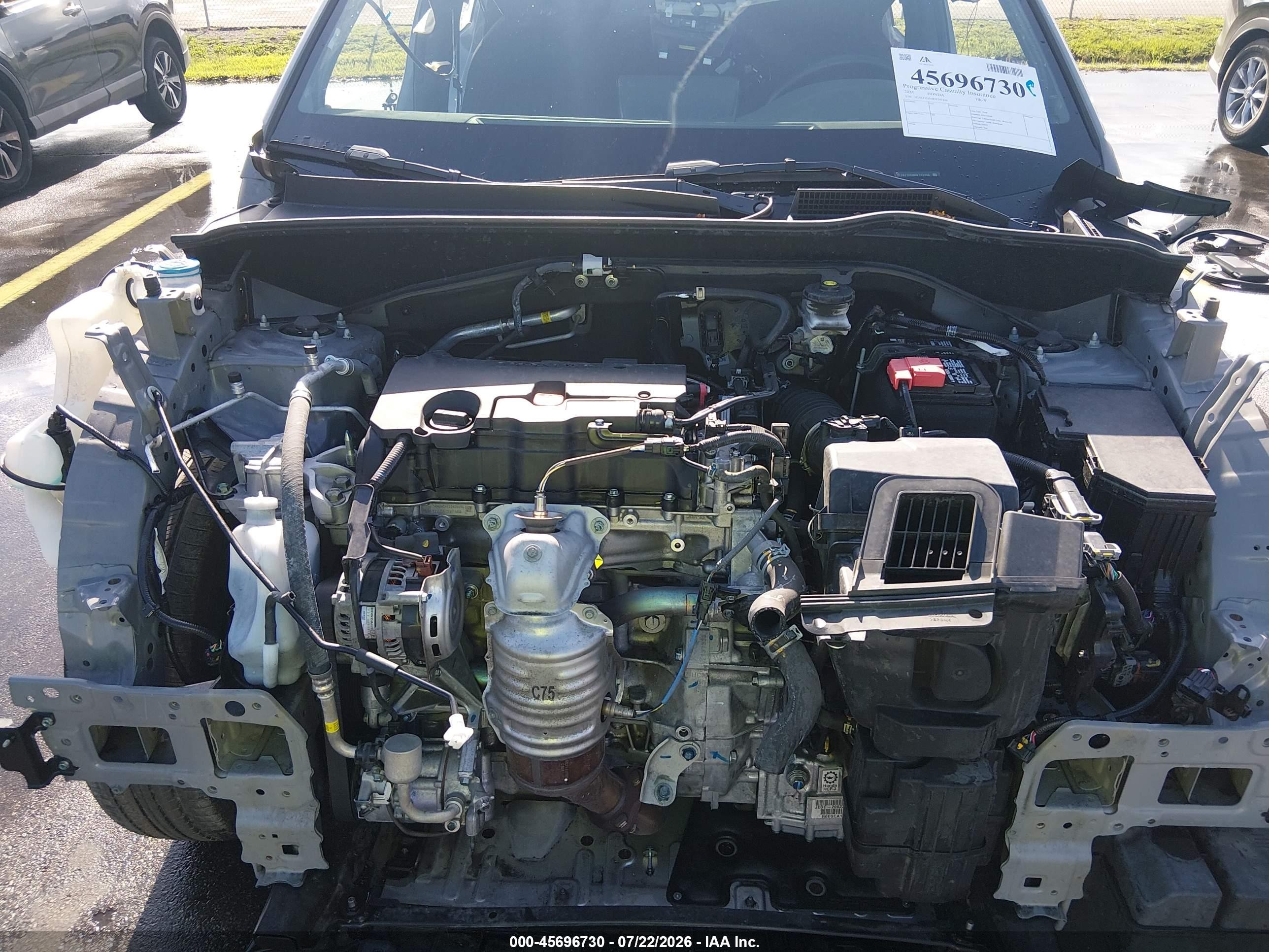 2024 Honda Hr-v   Серый vin: 3CZRZ1H56RM743446