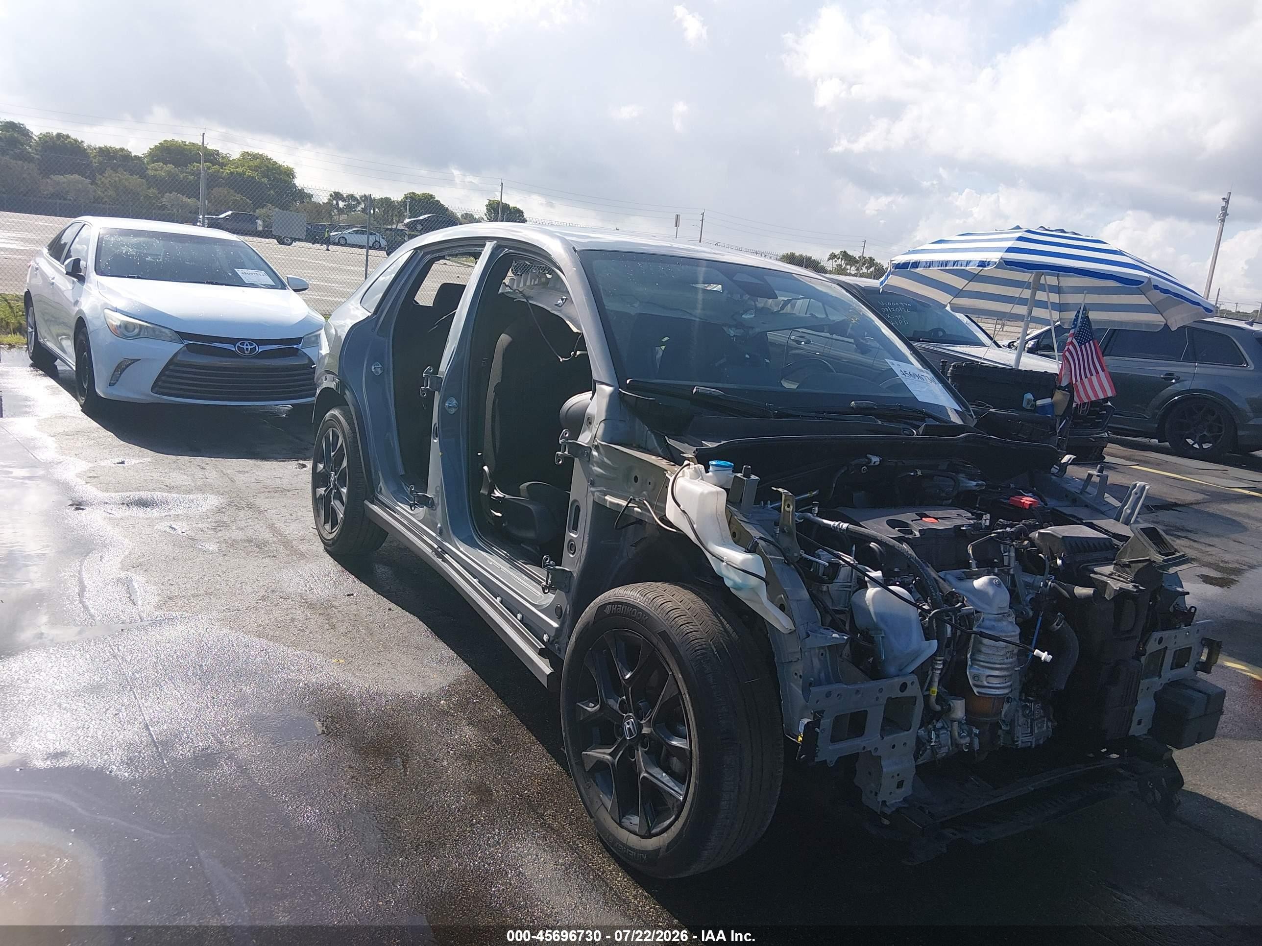2024 Honda Hr-v   Серый vin: 3CZRZ1H56RM743446