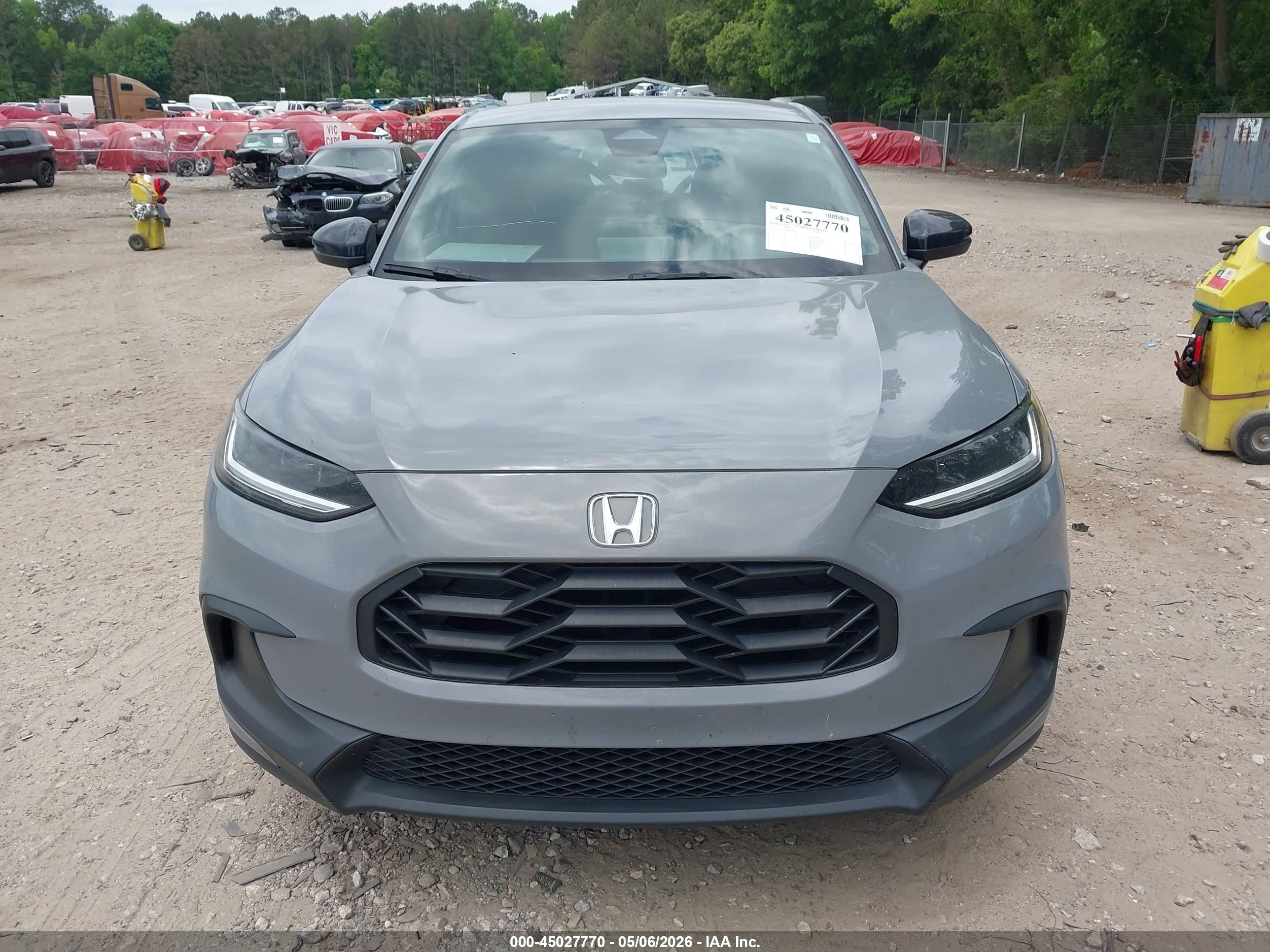 2024 Honda Hr-v 2wd Sport/2wd Sport W/o Bsi Серый vin: 3CZRZ1H58RM700436