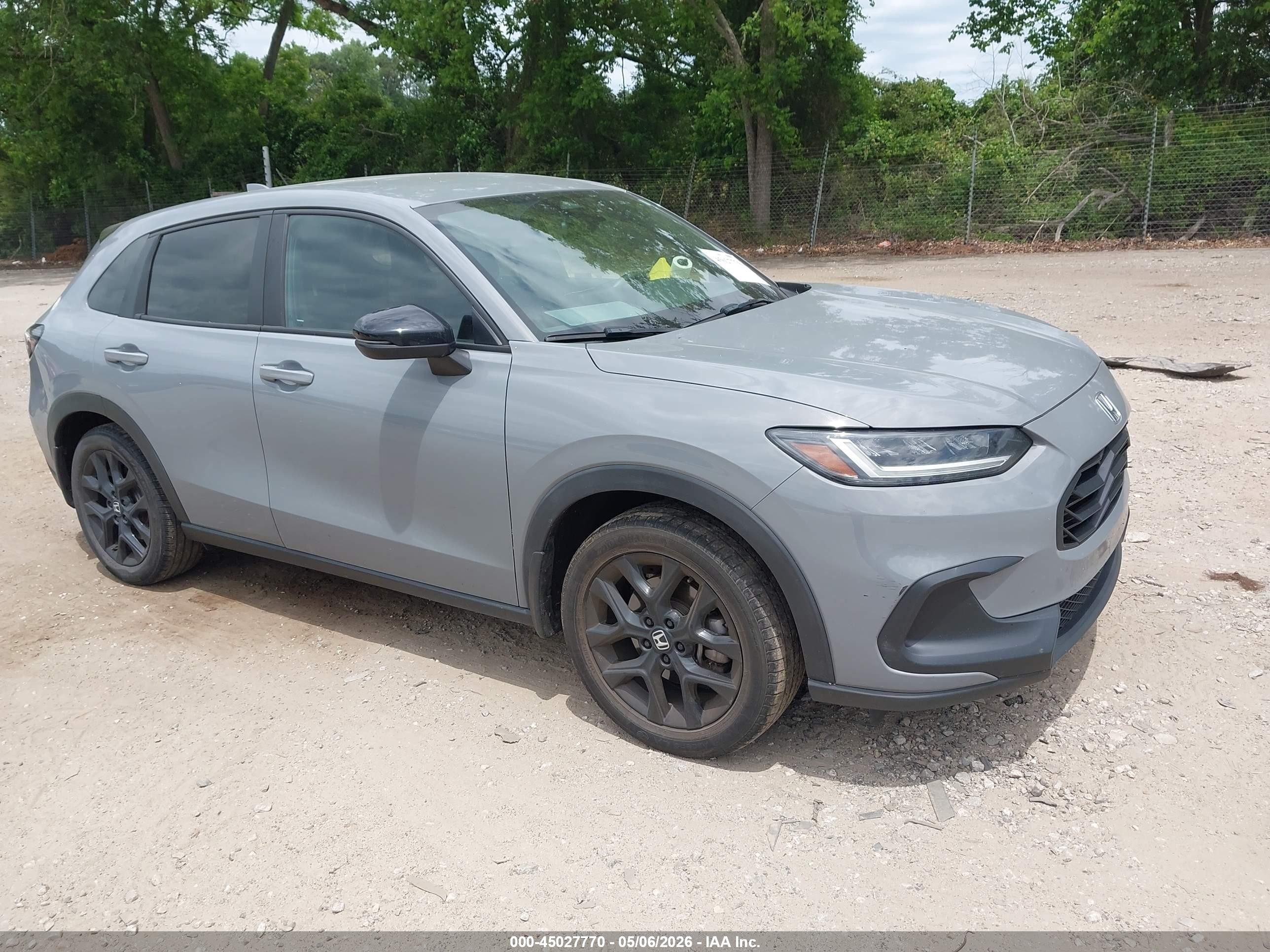 2024 Honda Hr-v 2wd Sport/2wd Sport W/o Bsi Gray vin: 3CZRZ1H58RM700436