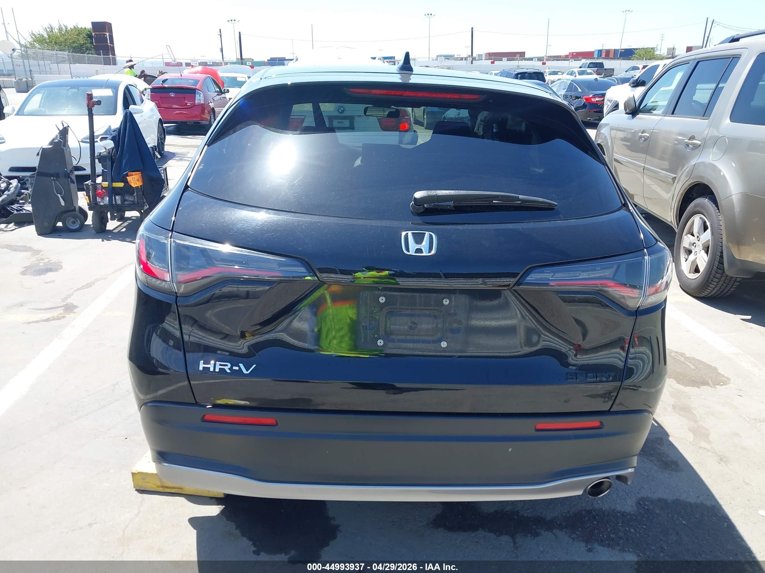 2024 Honda Hr-v 2wd Sport/2wd Sport W/o Bsi Black vin: 3CZRZ1H58RM747157