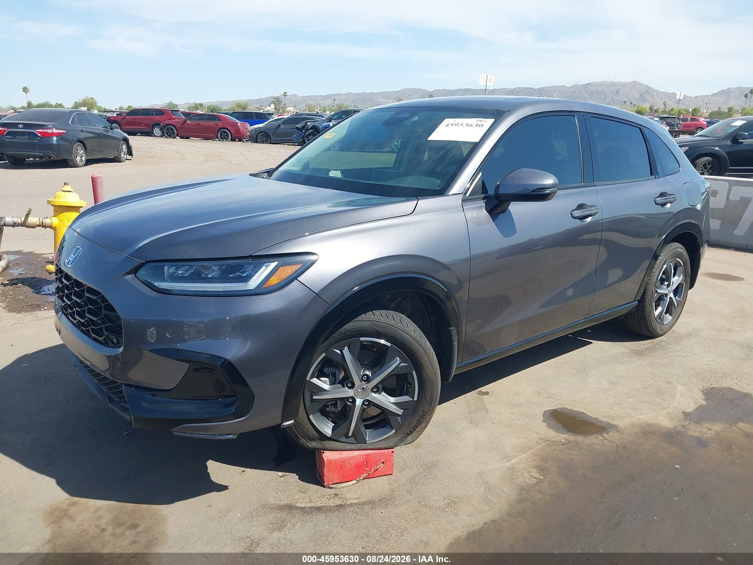 2023 Honda Hr-v 2wd Ex-l Gray vin: 3CZRZ1H74PM745307