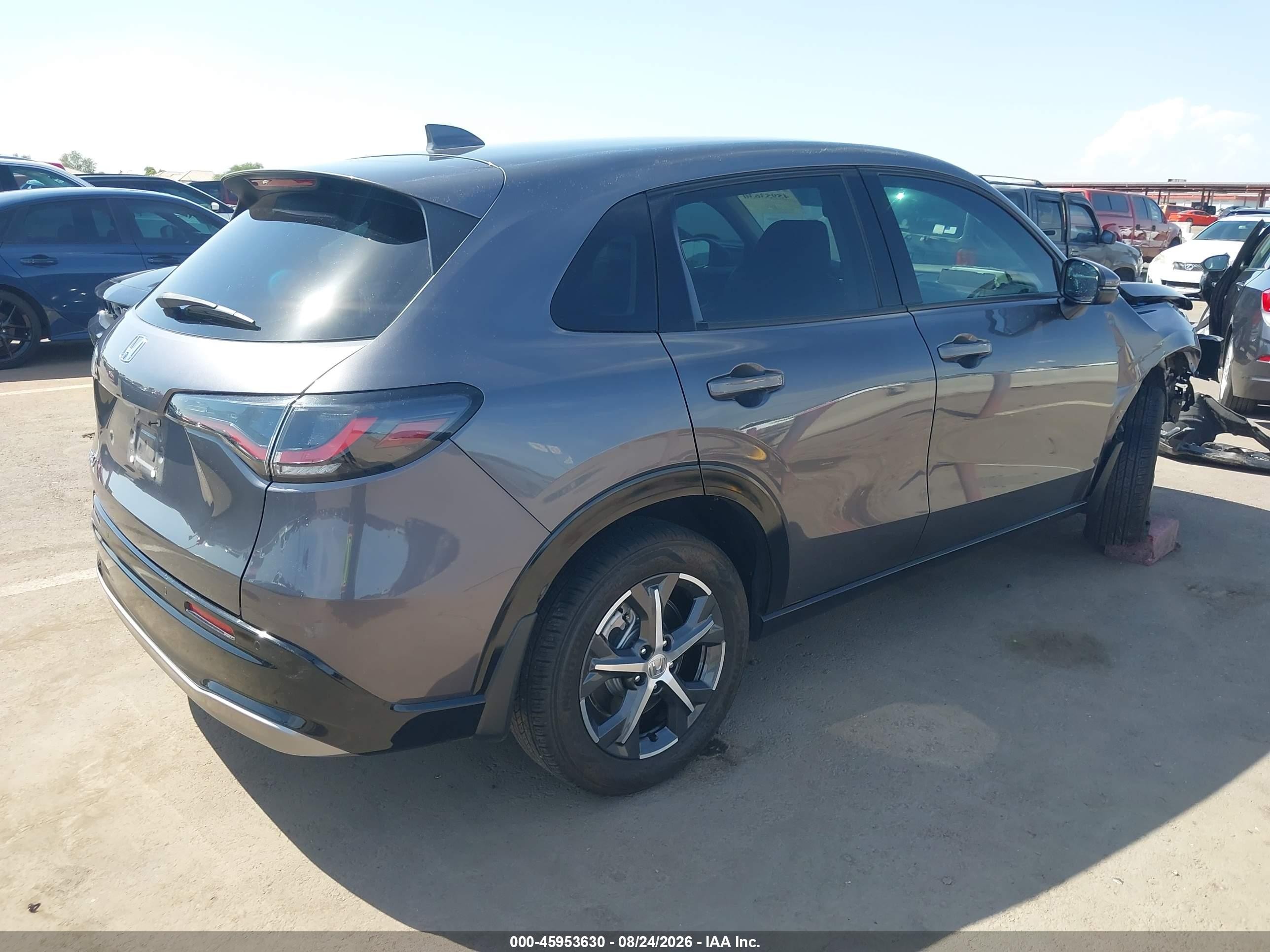 2023 Honda Hr-v 2wd Ex-l Gray vin: 3CZRZ1H74PM745307