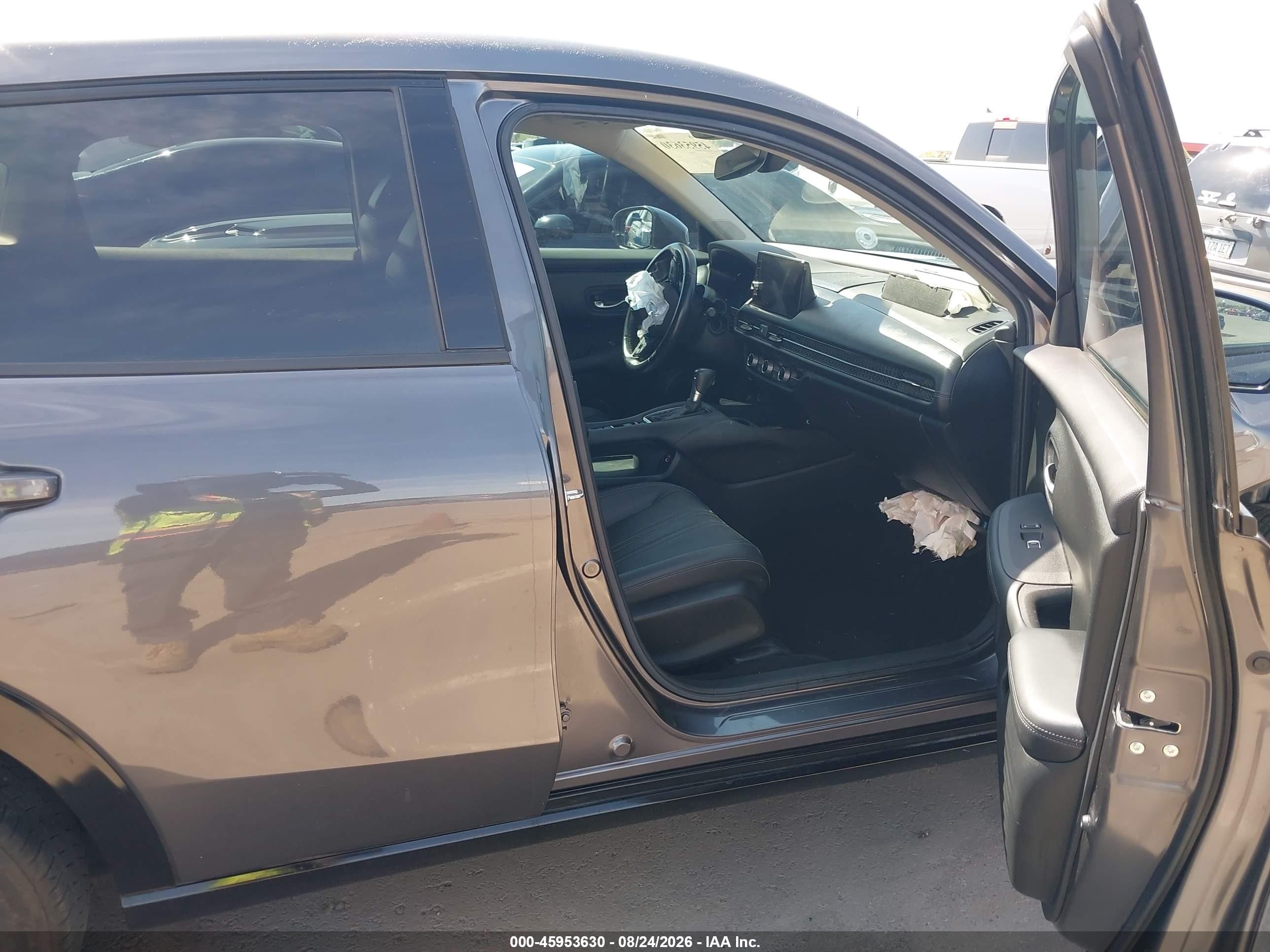 2023 Honda Hr-v 2wd Ex-l Gray vin: 3CZRZ1H74PM745307