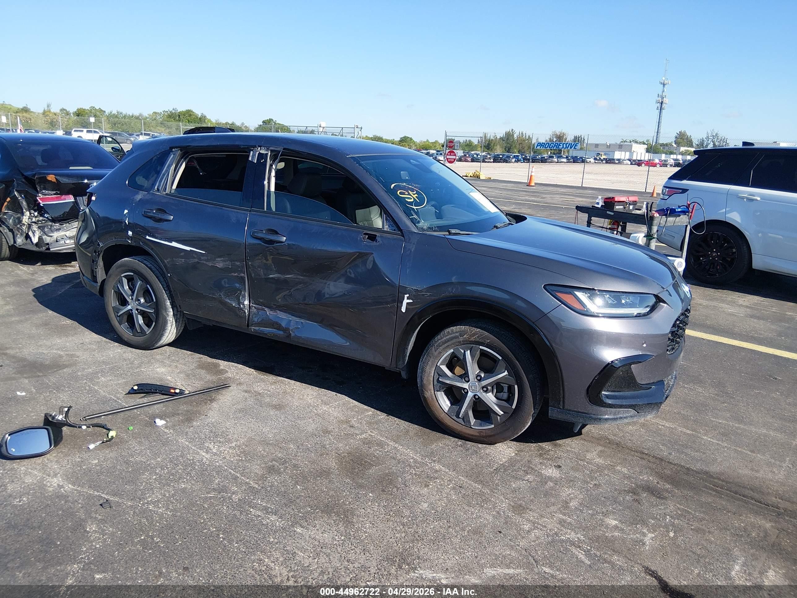 2023 Honda Hr-v 2wd Ex-l Серый vin: 3CZRZ1H76PM715922