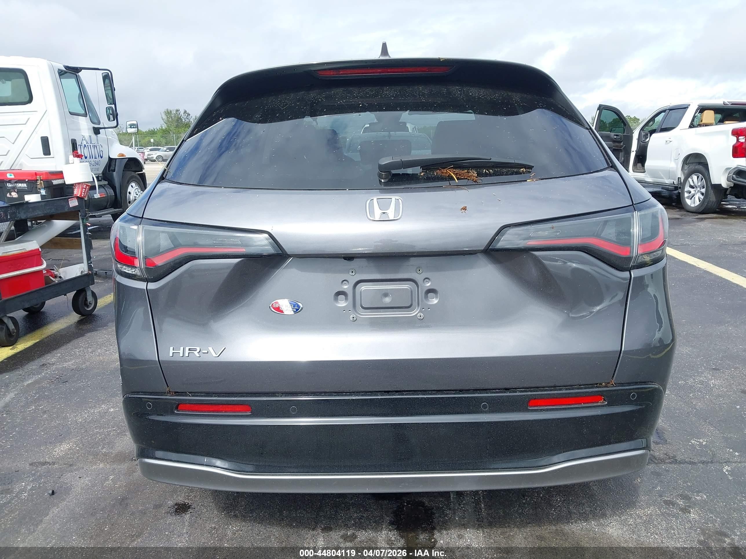 2024 Honda Hr-v 2wd Ex-l/2wd Ex-l W/o Bsi Gray vin: 3CZRZ1H77RM750908