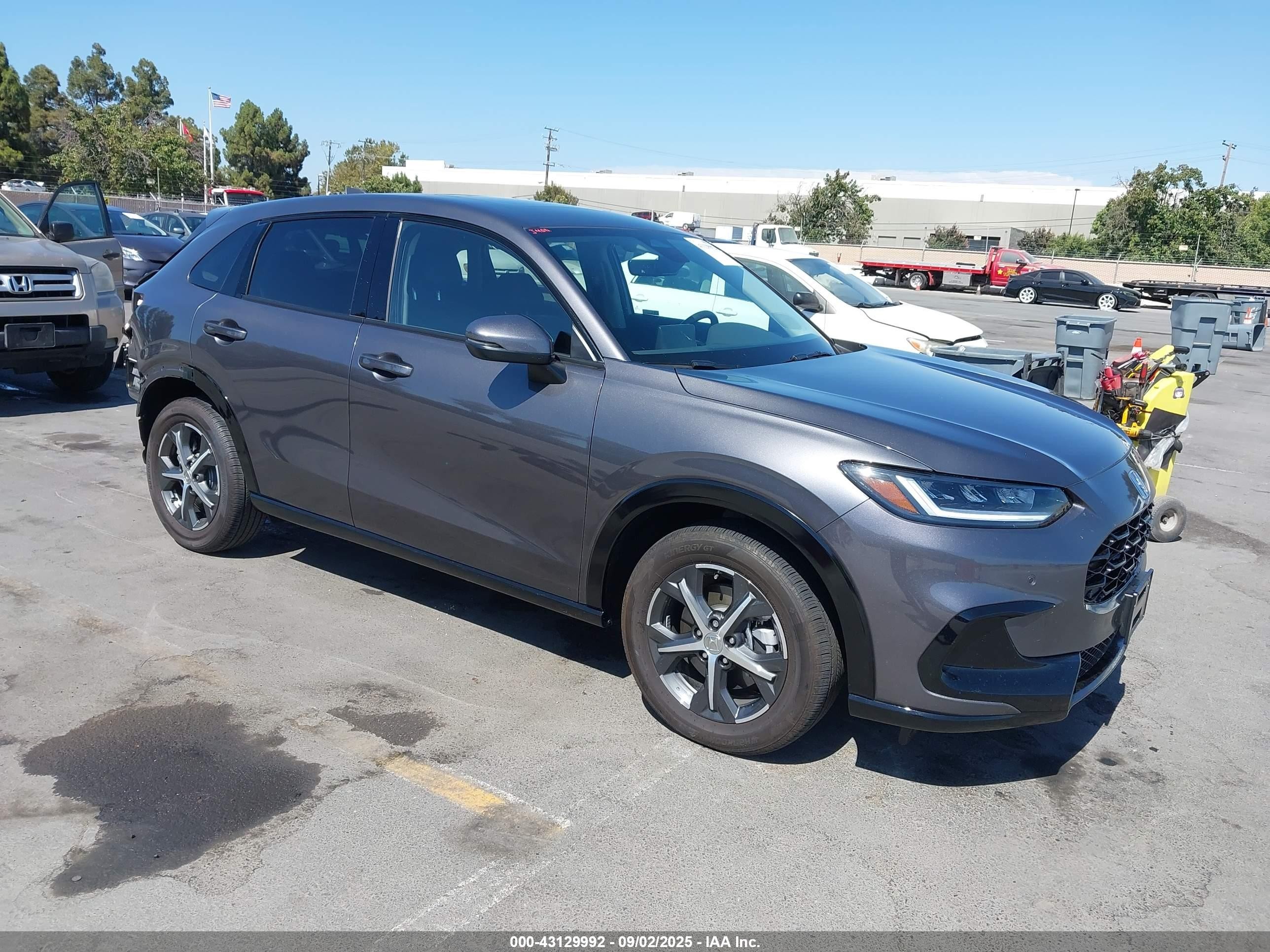 2024 Honda Hr-v 2wd Ex-l/2wd Ex-l W/o Bsi Gray vin: 3CZRZ1H78RM718453