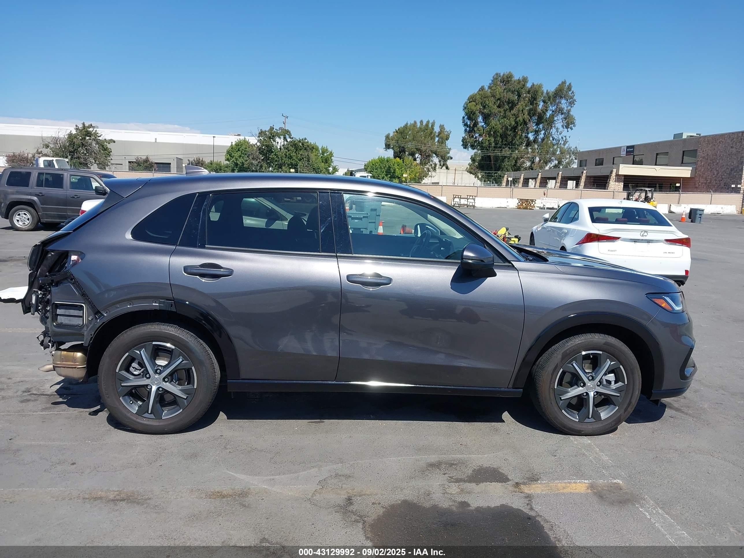 2024 Honda Hr-v 2wd Ex-l/2wd Ex-l W/o Bsi Gray vin: 3CZRZ1H78RM718453