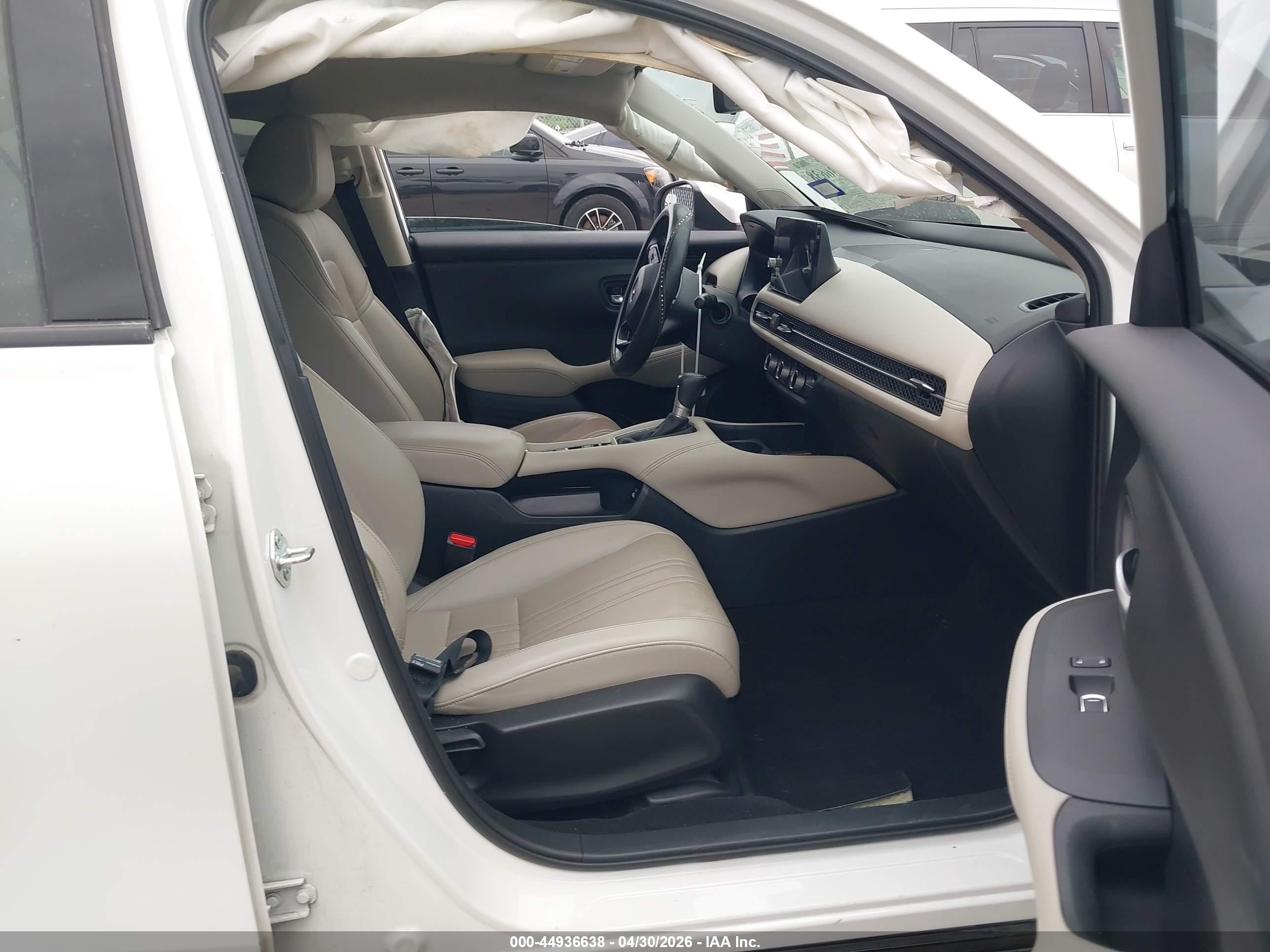 2023 Honda Hr-v 2wd Ex-l White vin: 3CZRZ1H7XPM727331