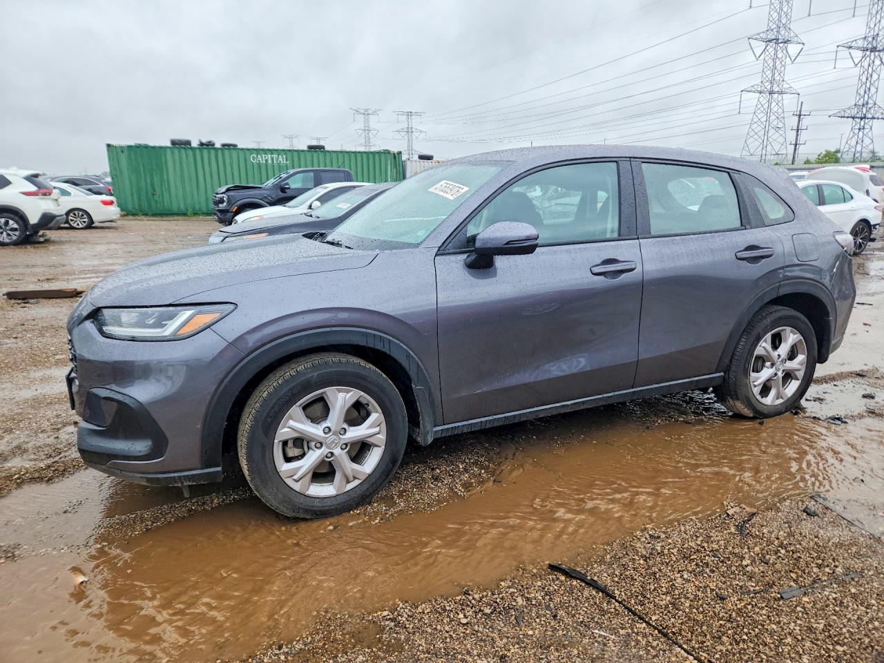 2024 Honda Hr-v Lx Gray vin: 3CZRZ2H31RM758697