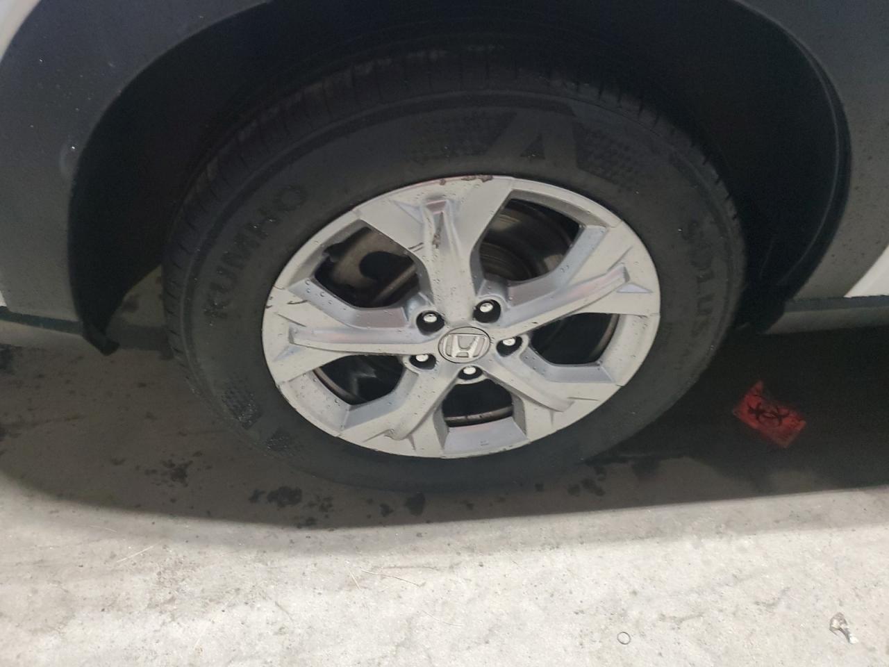2023 Honda Hr-v Lx White vin: 3CZRZ2H37PM741206 Damage: Right Rear Wheel, Curb Rash, 4 To 5 Inches