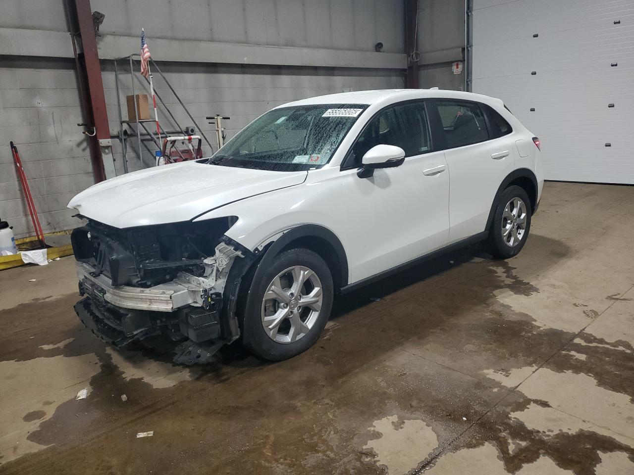 2023 Honda Hr-v Lx White vin: 3CZRZ2H37PM741206 Damage: Left Fender Flare, Broken, Replacement Required