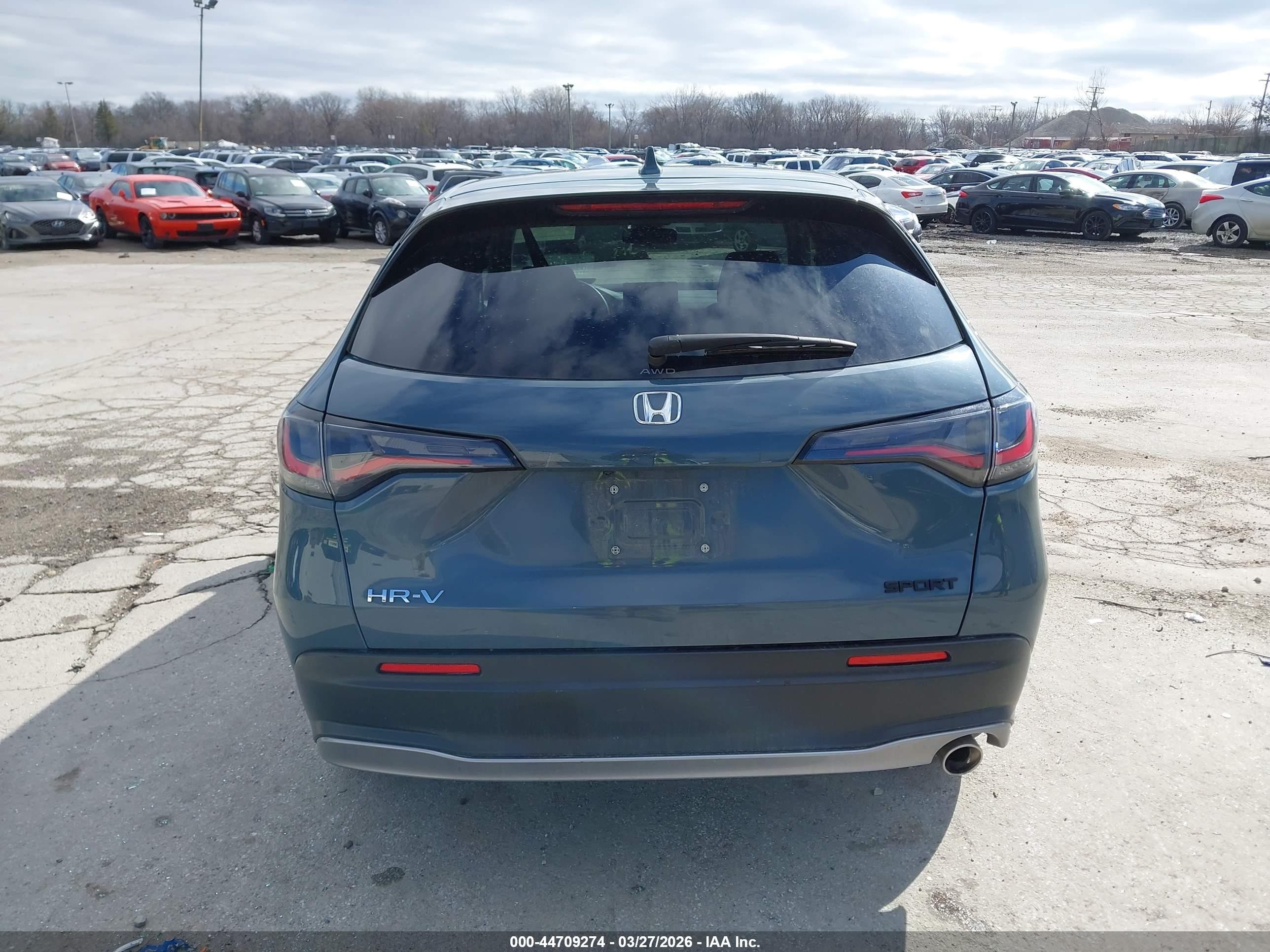 2023 Honda Hr-v Awd Sport Green vin: 3CZRZ2H51PM704783