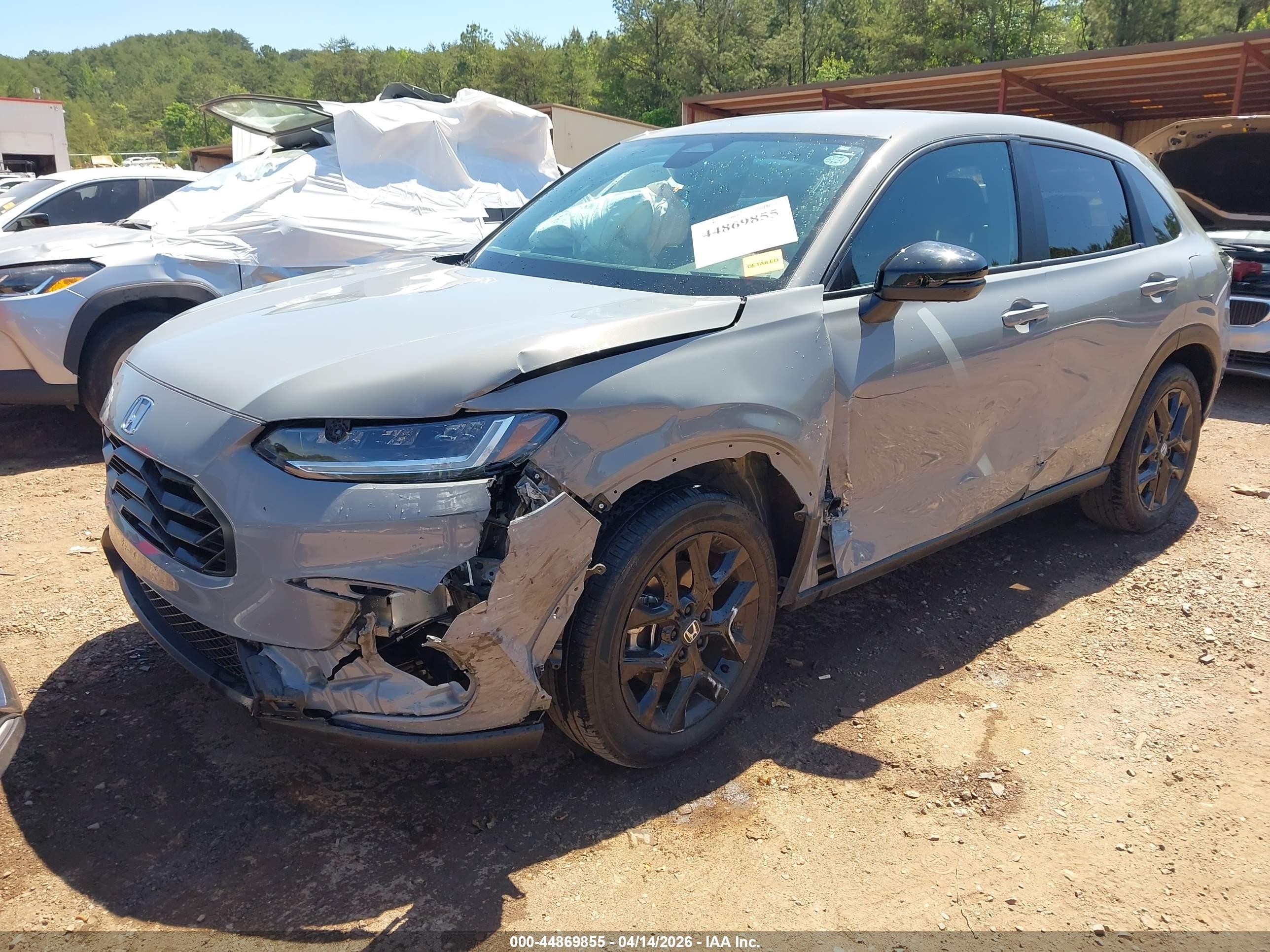 2024 Honda Hr-v Awd Sport/awd Sport W/o Bsi Серый vin: 3CZRZ2H51RM771001