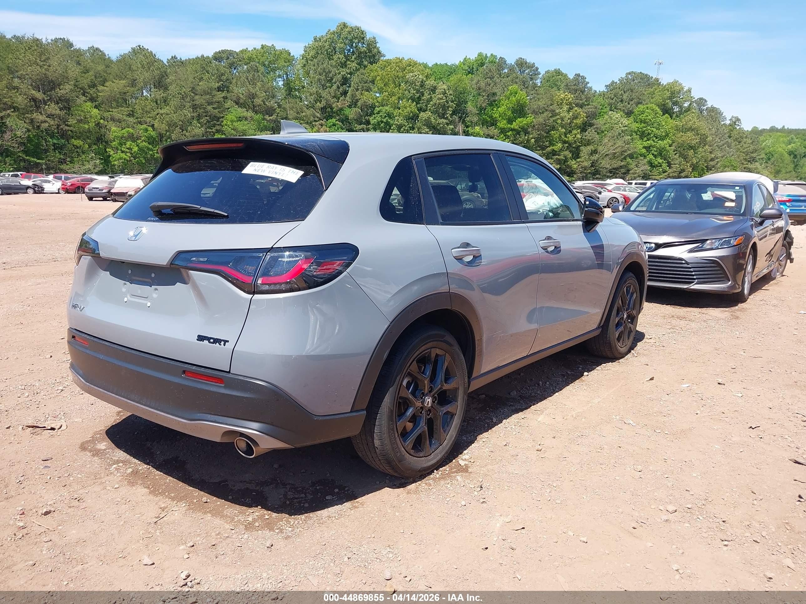 2024 Honda Hr-v Awd Sport/awd Sport W/o Bsi Серый vin: 3CZRZ2H51RM771001