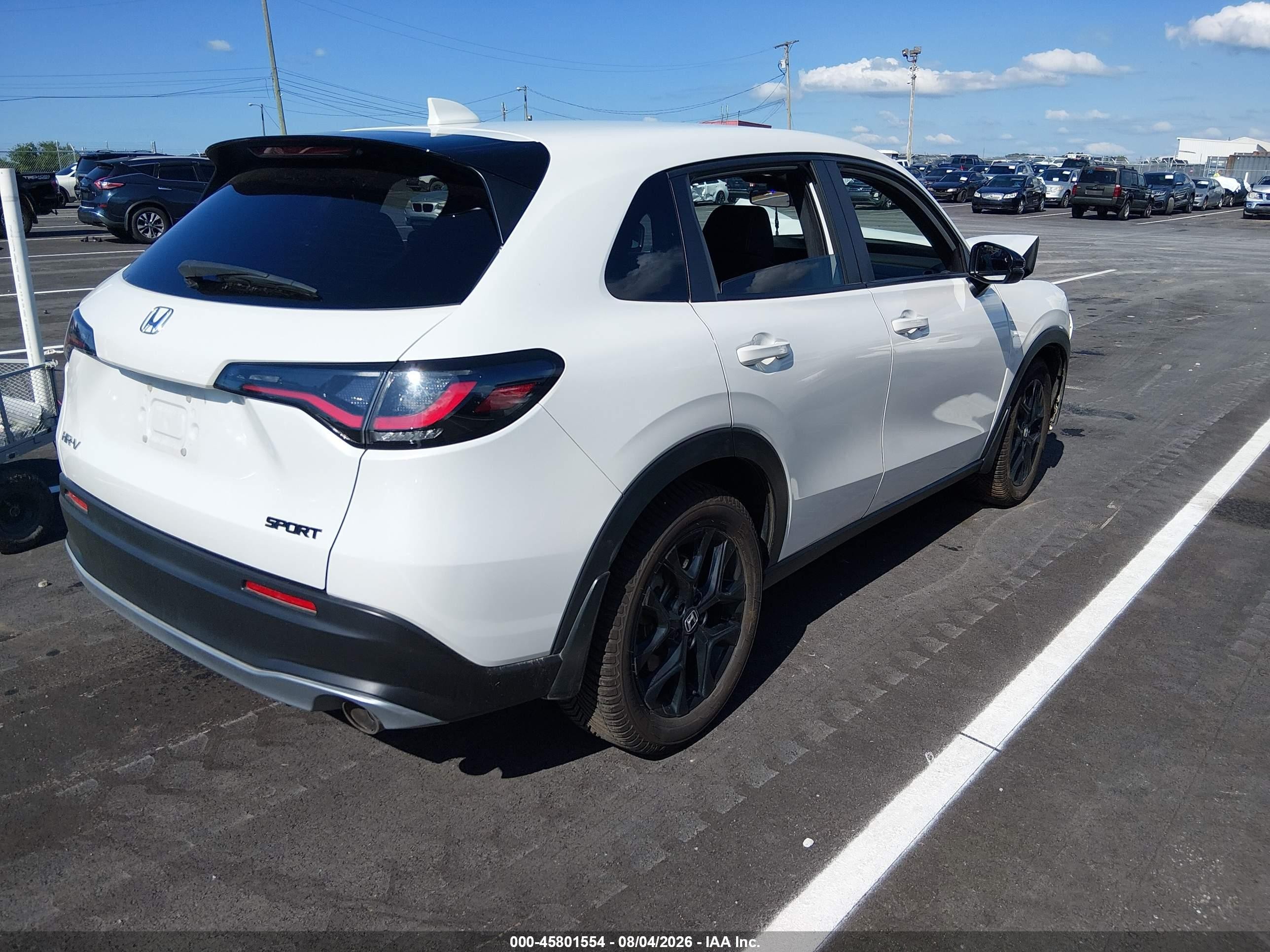 2023 Honda Hr-v Awd Sport White vin: 3CZRZ2H52PM713508
