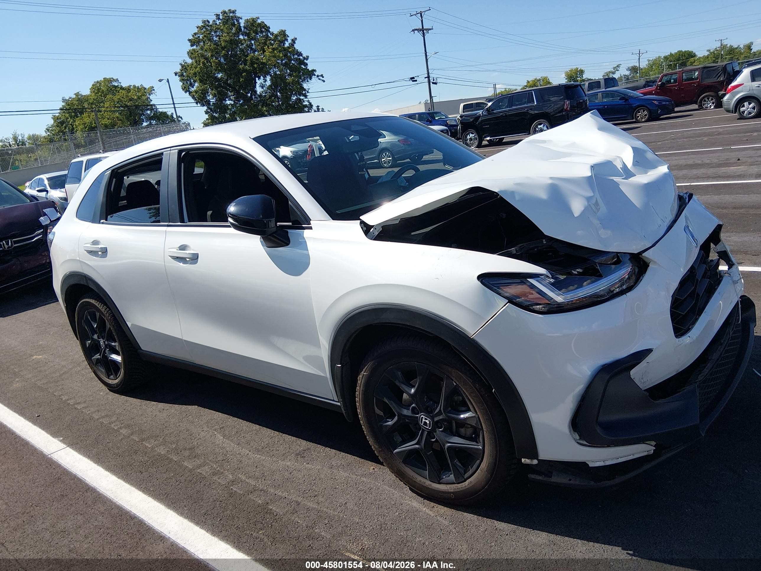2023 Honda Hr-v Awd Sport White vin: 3CZRZ2H52PM713508
