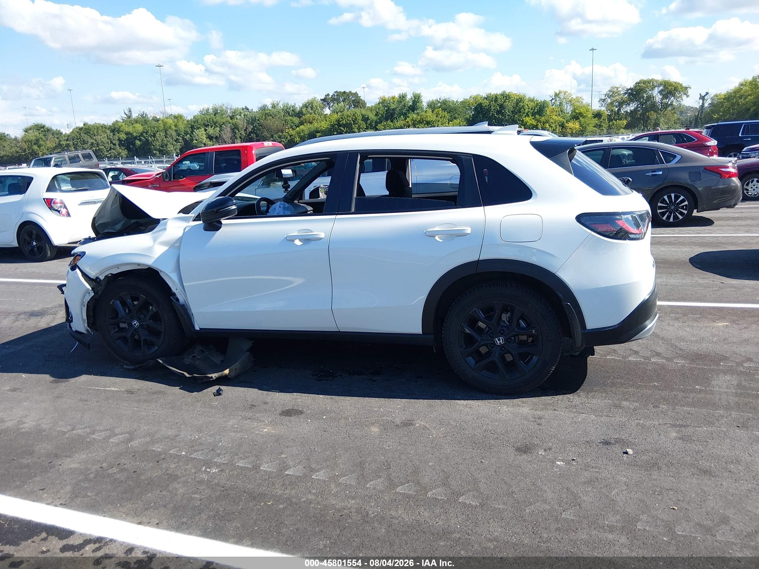 2023 Honda Hr-v Awd Sport White vin: 3CZRZ2H52PM713508