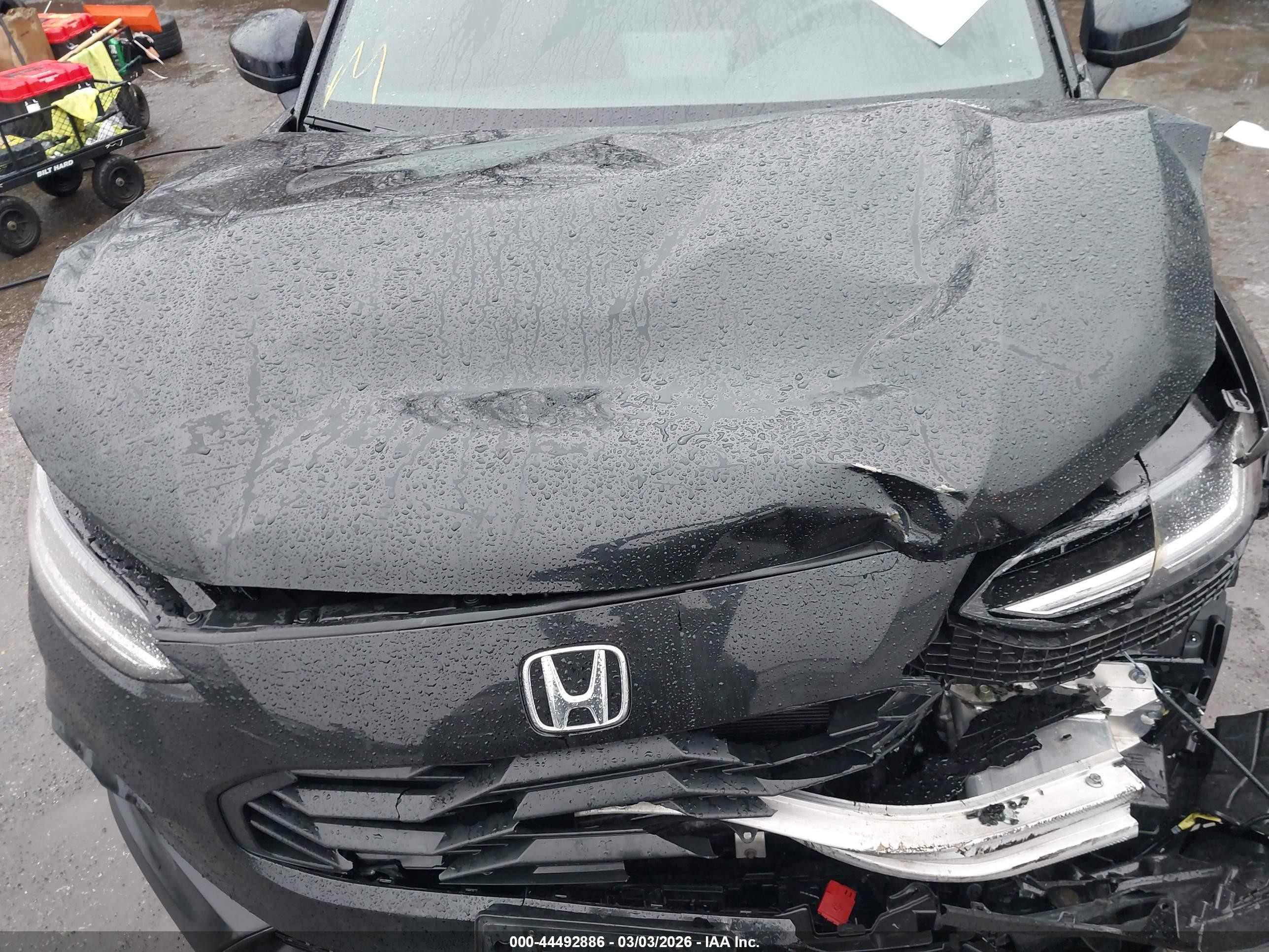 2024 Honda Hr-v Awd Sport/awd Sport W/o Bsi Черный vin: 3CZRZ2H52RM732482