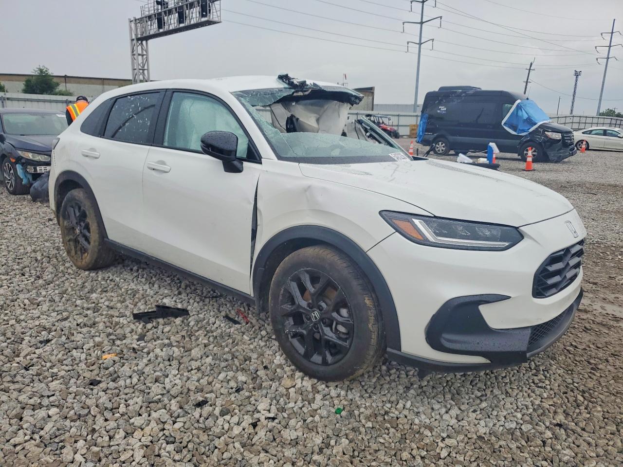 2024 Honda Hr-v Sport White vin: 3CZRZ2H52RM745328