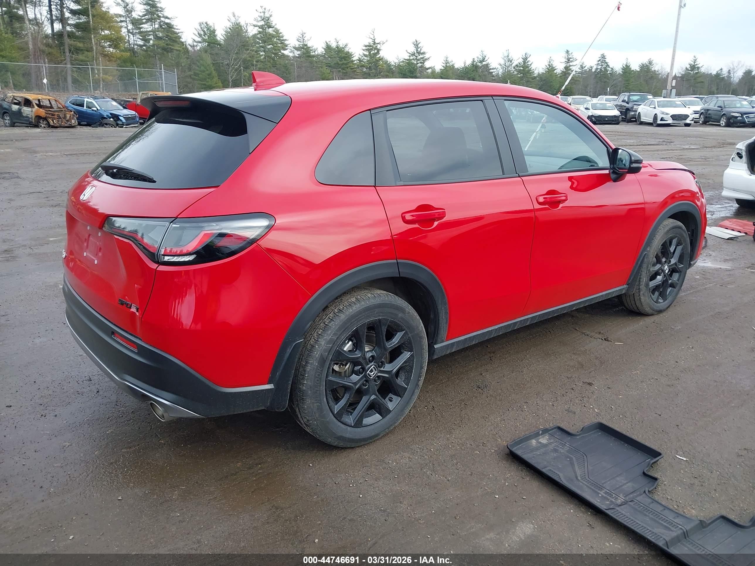 2025 Honda Hr-v Awd Sport Red vin: 3CZRZ2H58SM776718