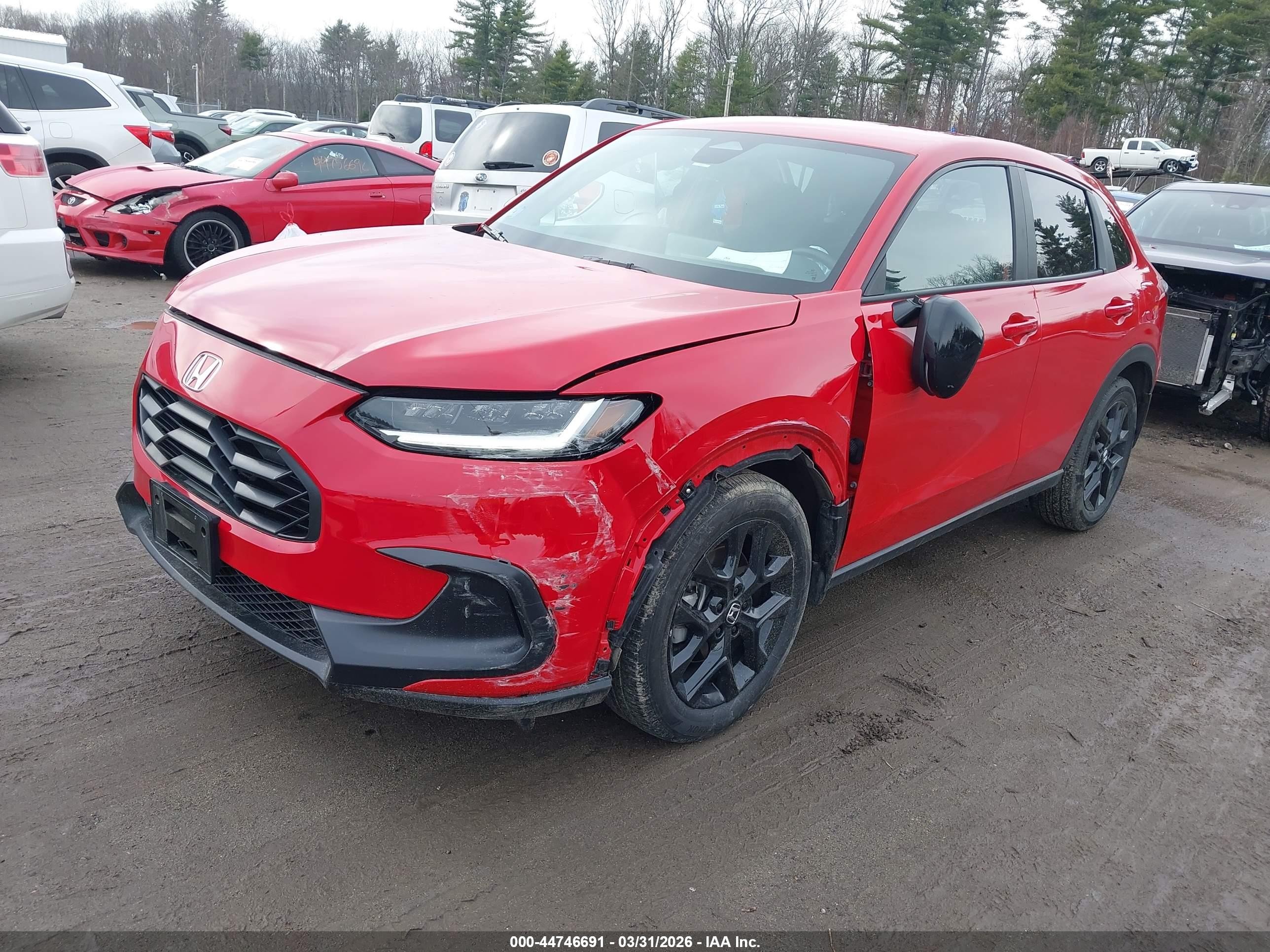 2025 Honda Hr-v Awd Sport Red vin: 3CZRZ2H58SM776718