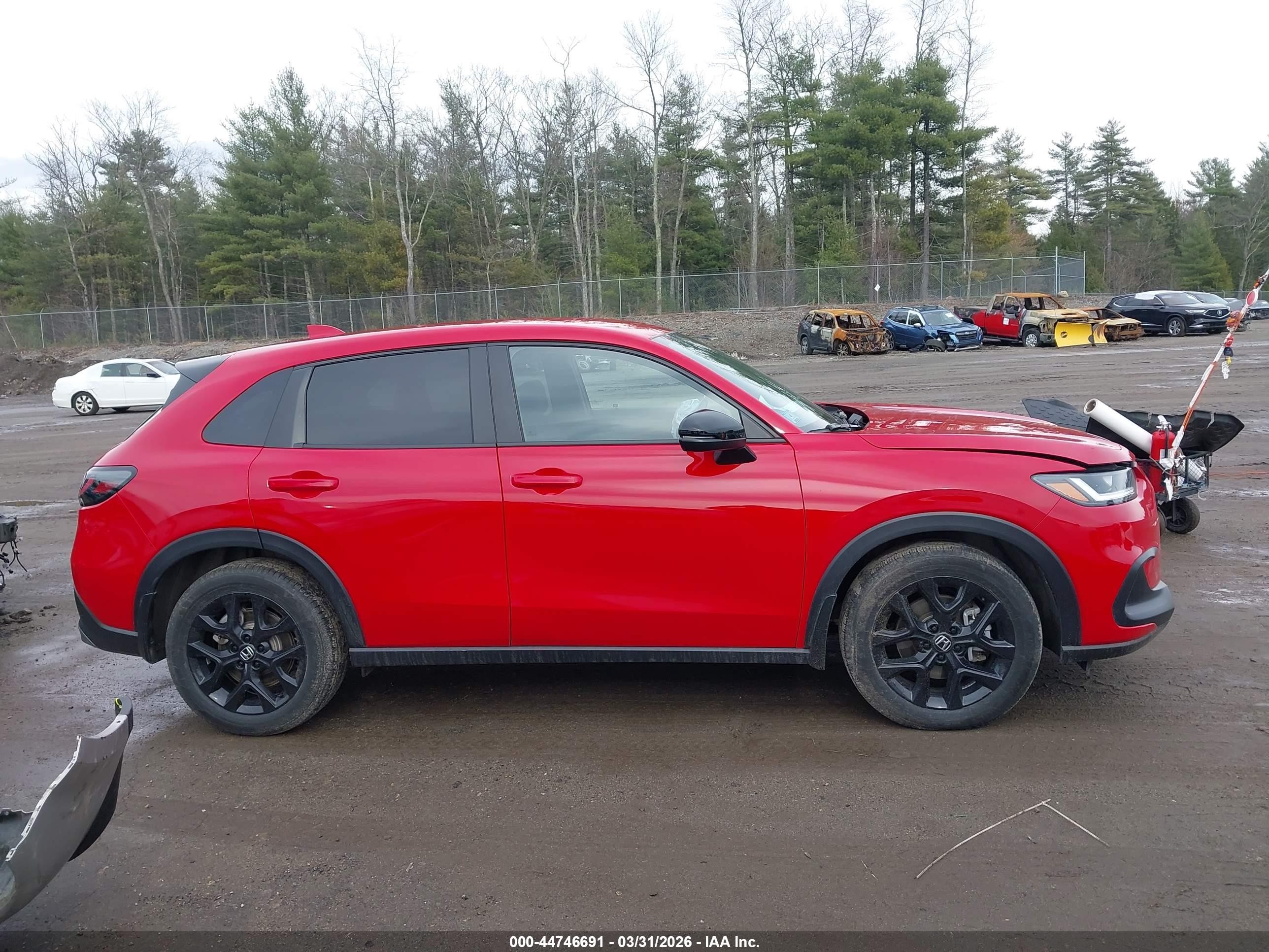 2025 Honda Hr-v Awd Sport Red vin: 3CZRZ2H58SM776718