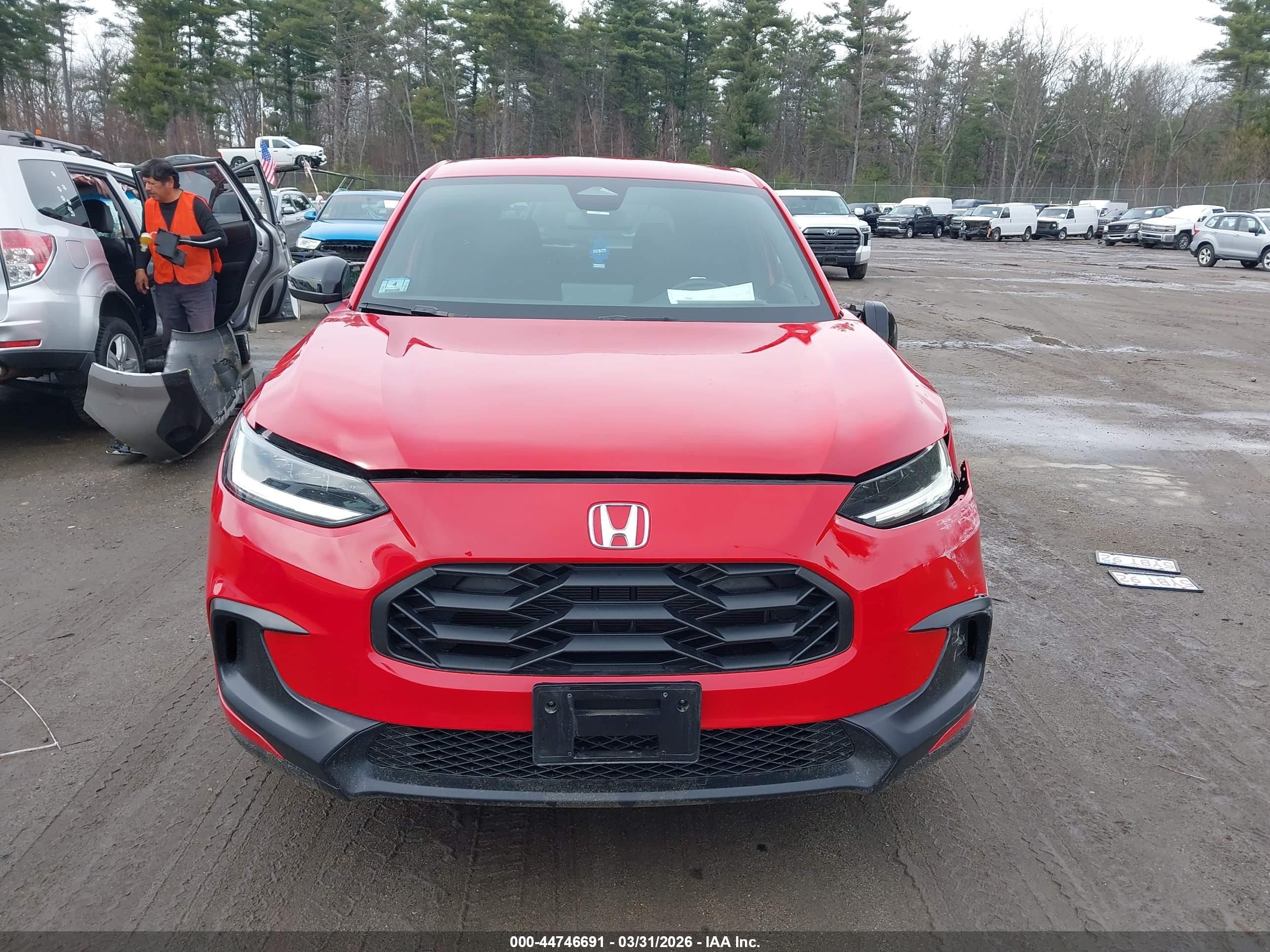 2025 Honda Hr-v Awd Sport Red vin: 3CZRZ2H58SM776718