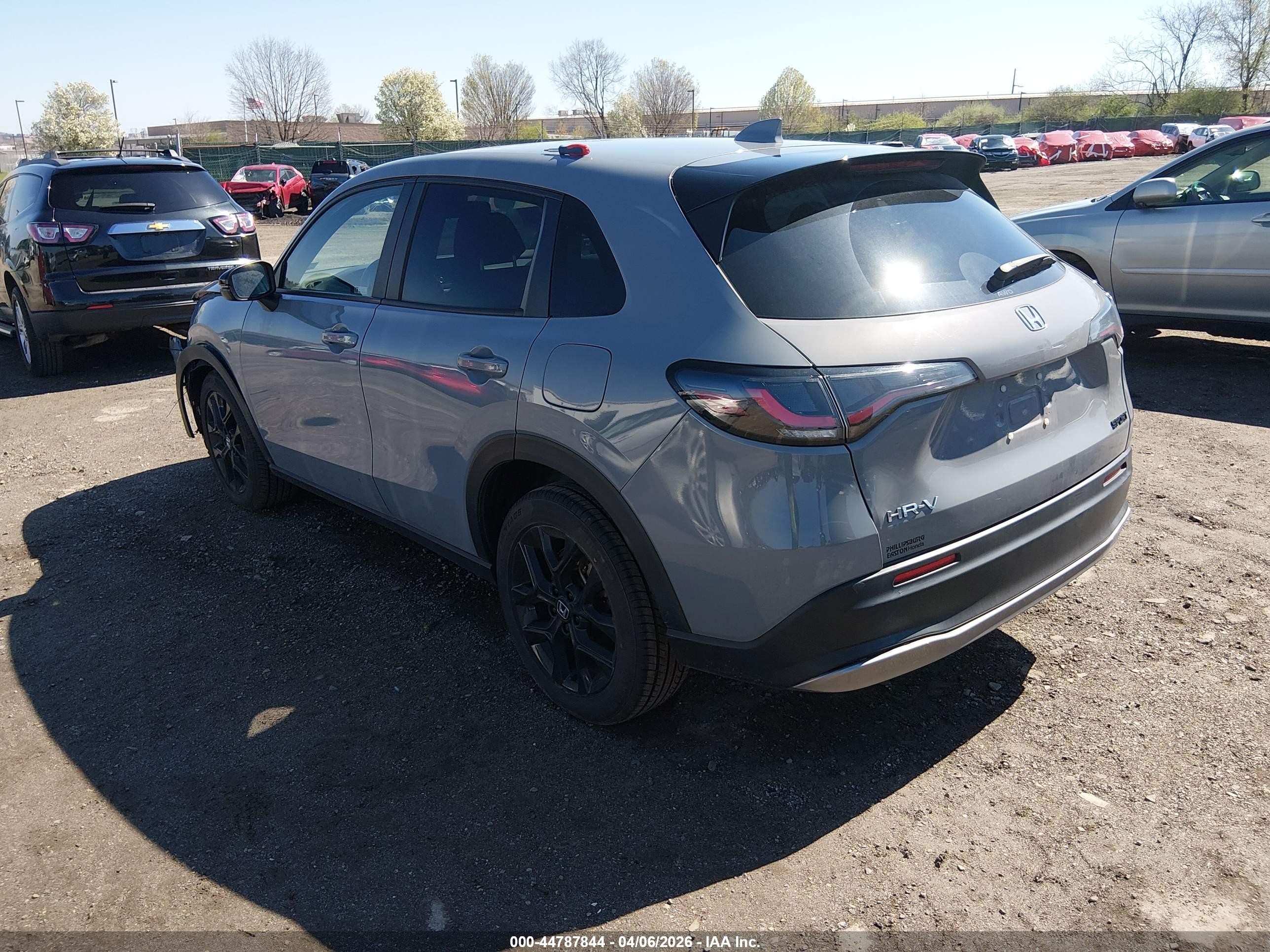 2024 Honda Hr-v Awd Sport/awd Sport W/o Bsi Gray vin: 3CZRZ2H5XRM713579