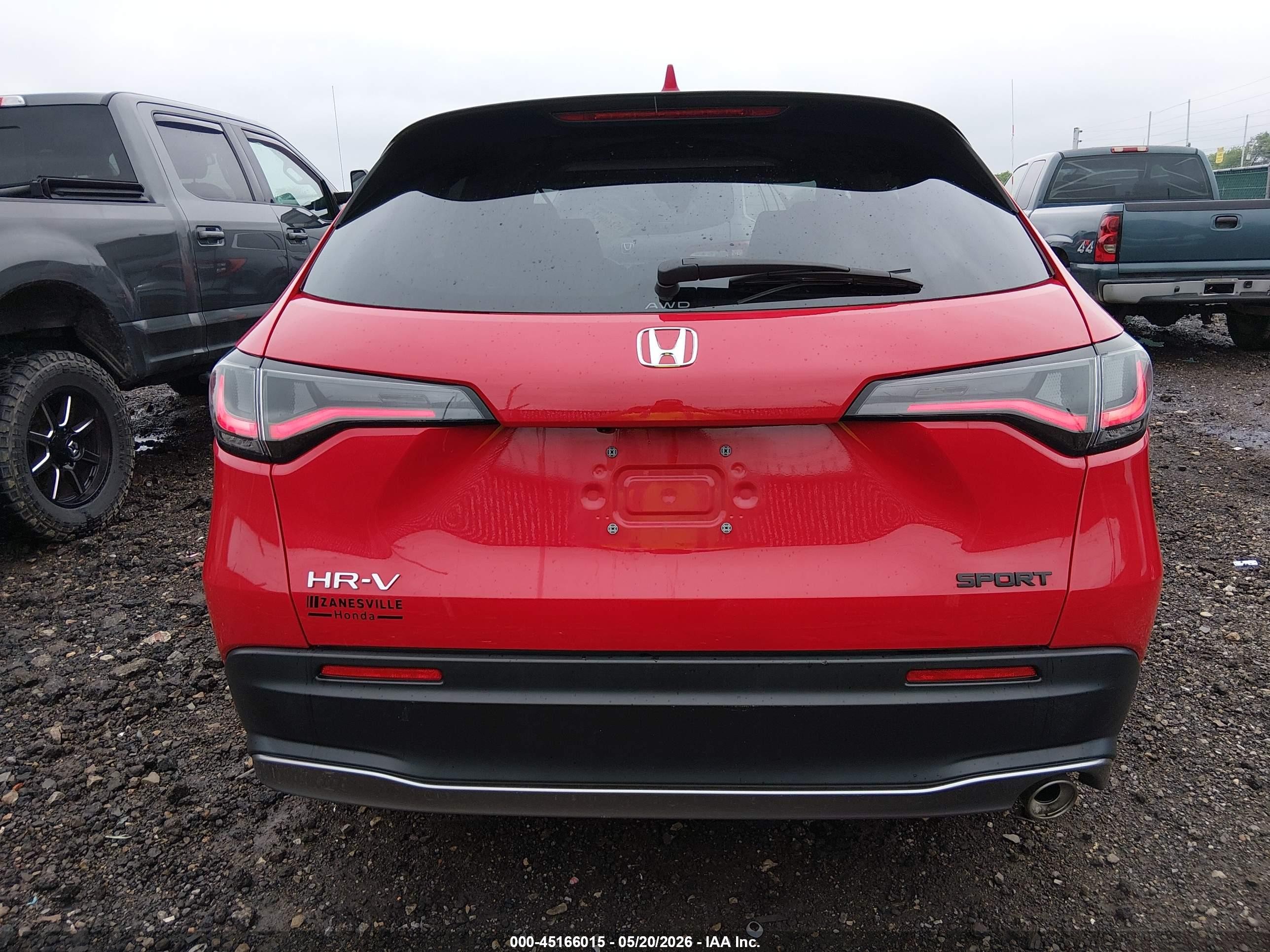2024 Honda Hr-v Awd Sport/awd Sport W/o Bsi Red vin: 3CZRZ2H5XRM752415