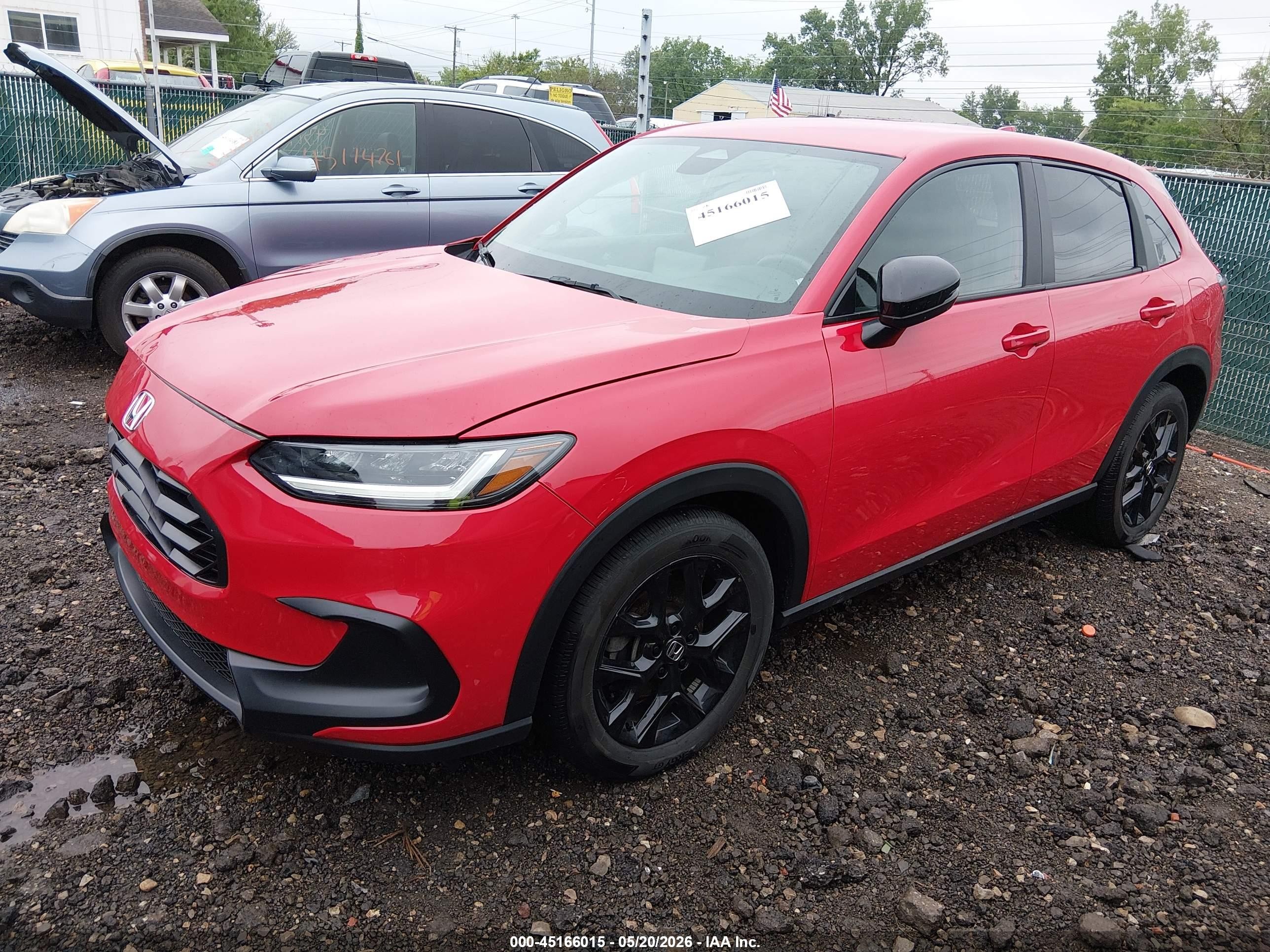 2024 Honda Hr-v Awd Sport/awd Sport W/o Bsi Red vin: 3CZRZ2H5XRM752415