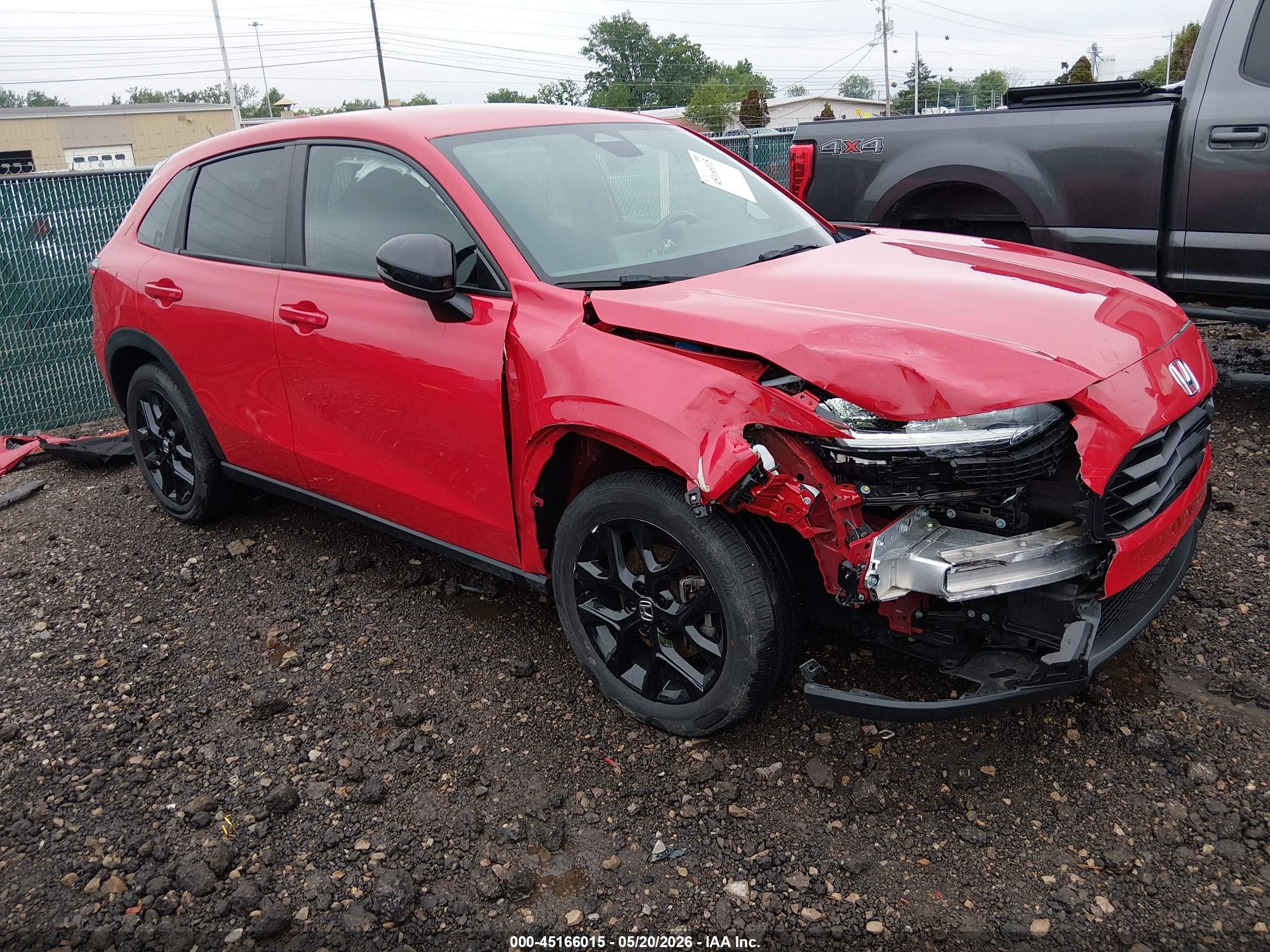 2024 Honda Hr-v Awd Sport/awd Sport W/o Bsi Red vin: 3CZRZ2H5XRM752415
