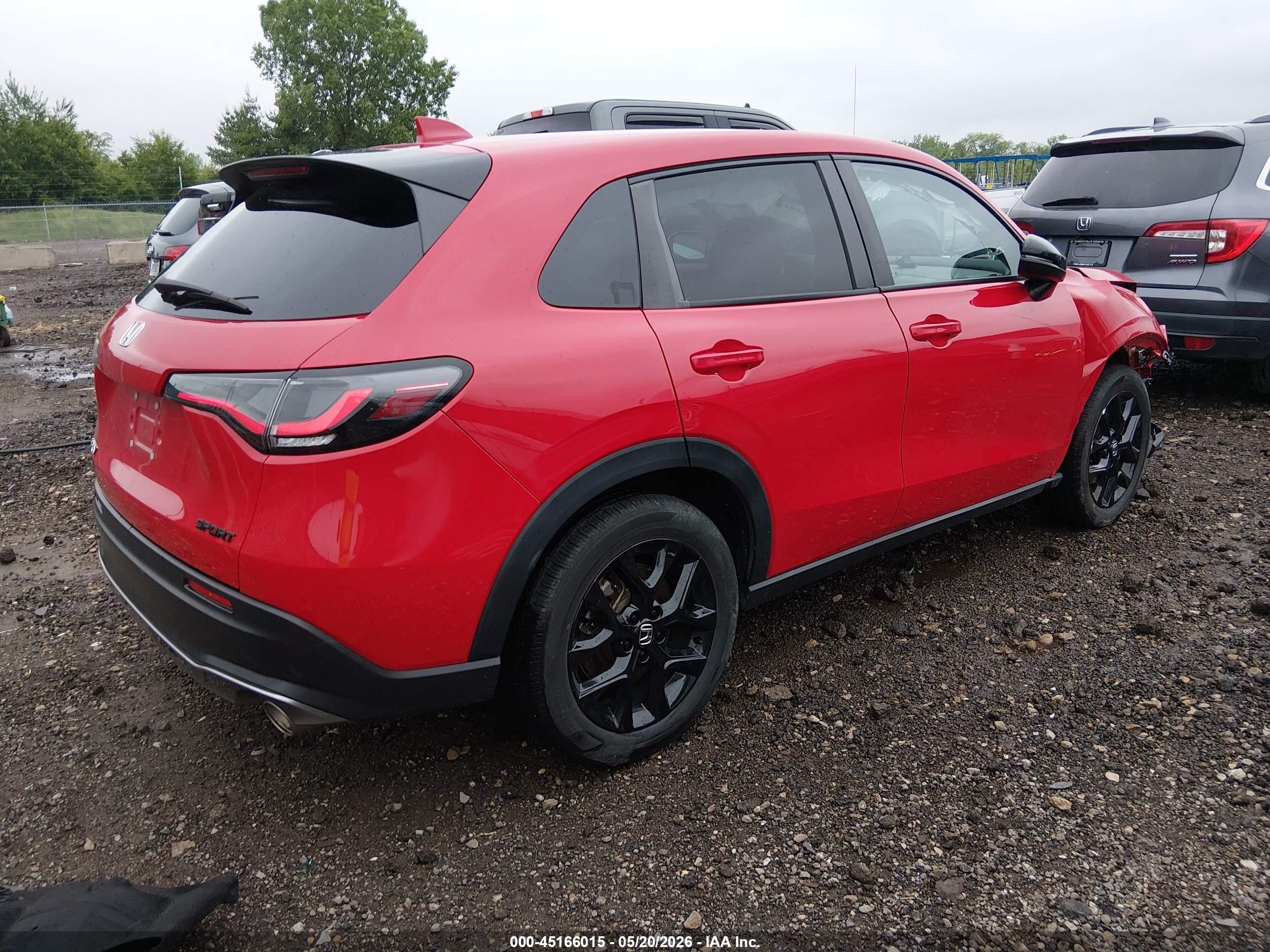 2024 Honda Hr-v Awd Sport/awd Sport W/o Bsi Red vin: 3CZRZ2H5XRM752415
