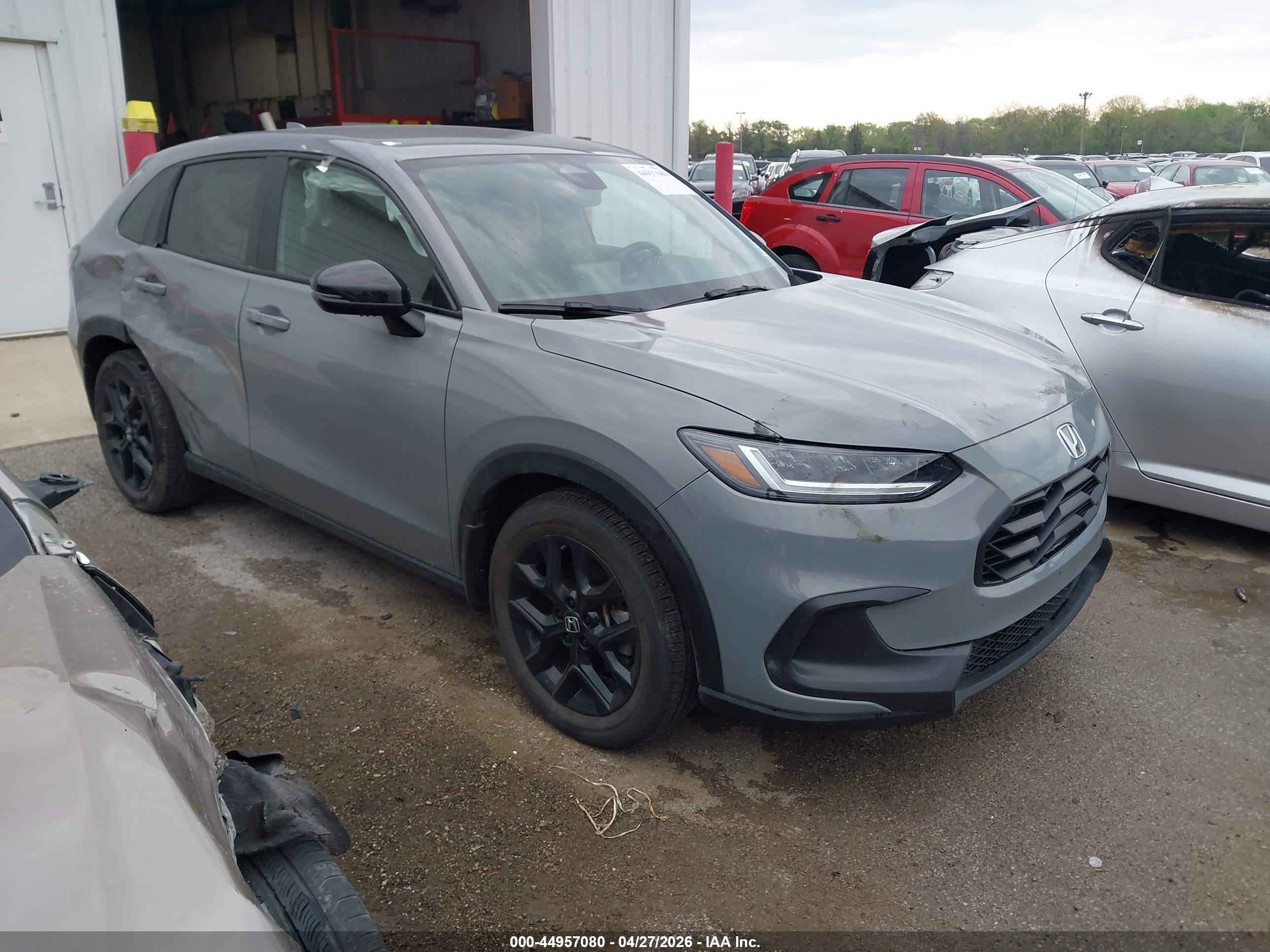 2024 Honda Hr-v Awd Sport/awd Sport W/o Bsi Gray vin: 3CZRZ2H5XRM778299