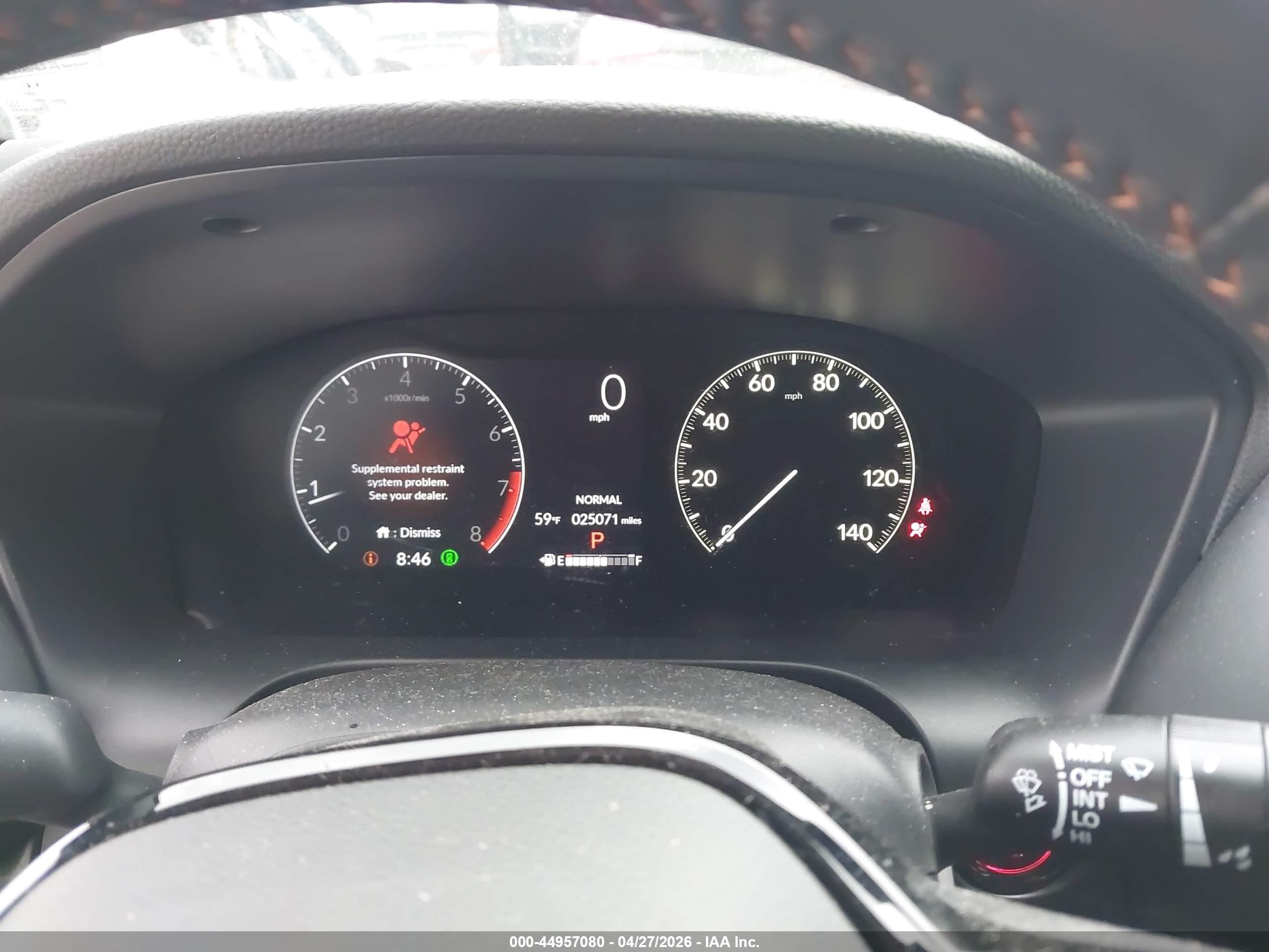2024 Honda Hr-v Awd Sport/awd Sport W/o Bsi Серый vin: 3CZRZ2H5XRM778299