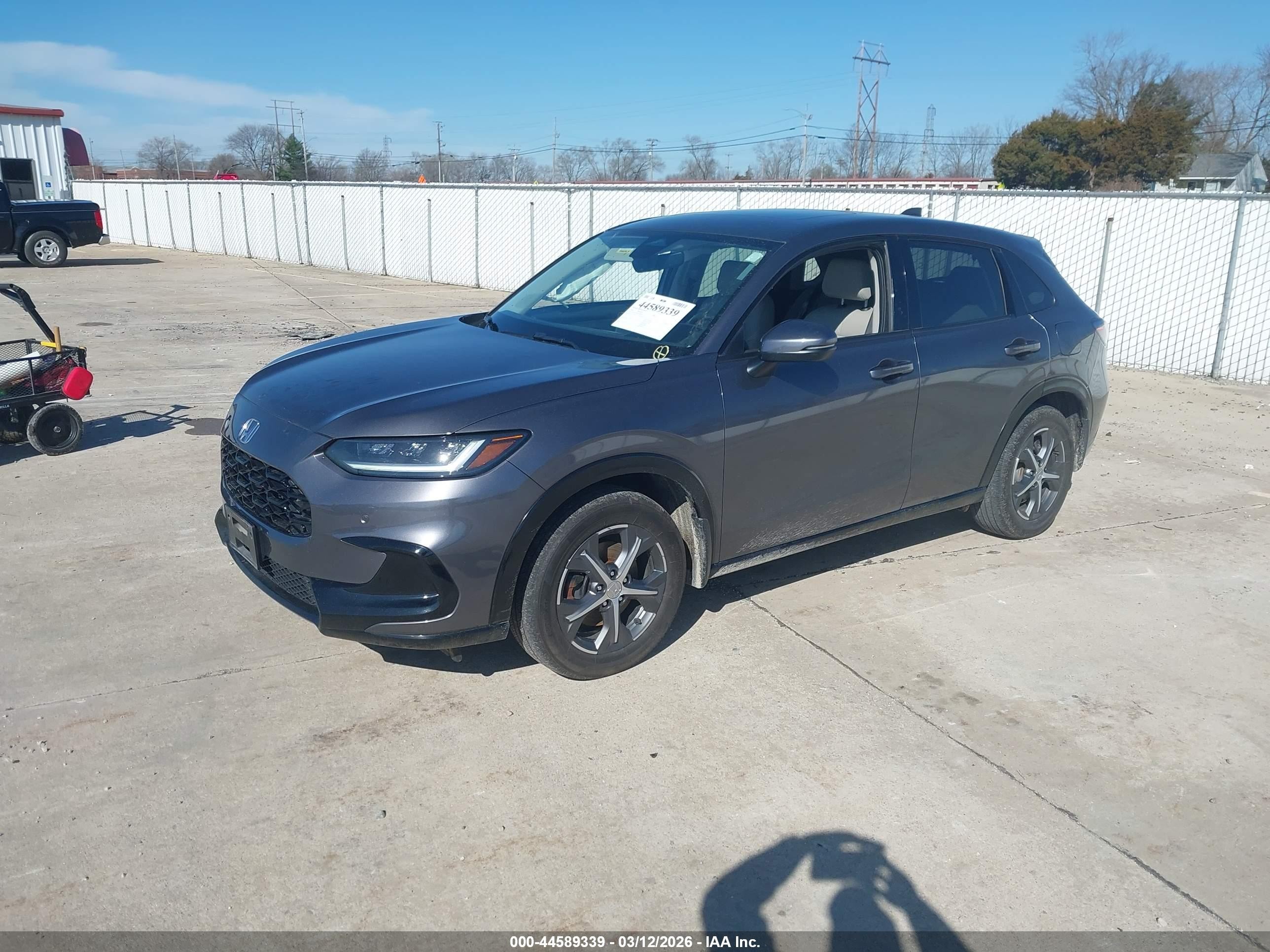 2024 Honda Hr-v Awd Ex-l/awd Ex-l W/o Bsi Gray vin: 3CZRZ2H70RM769208