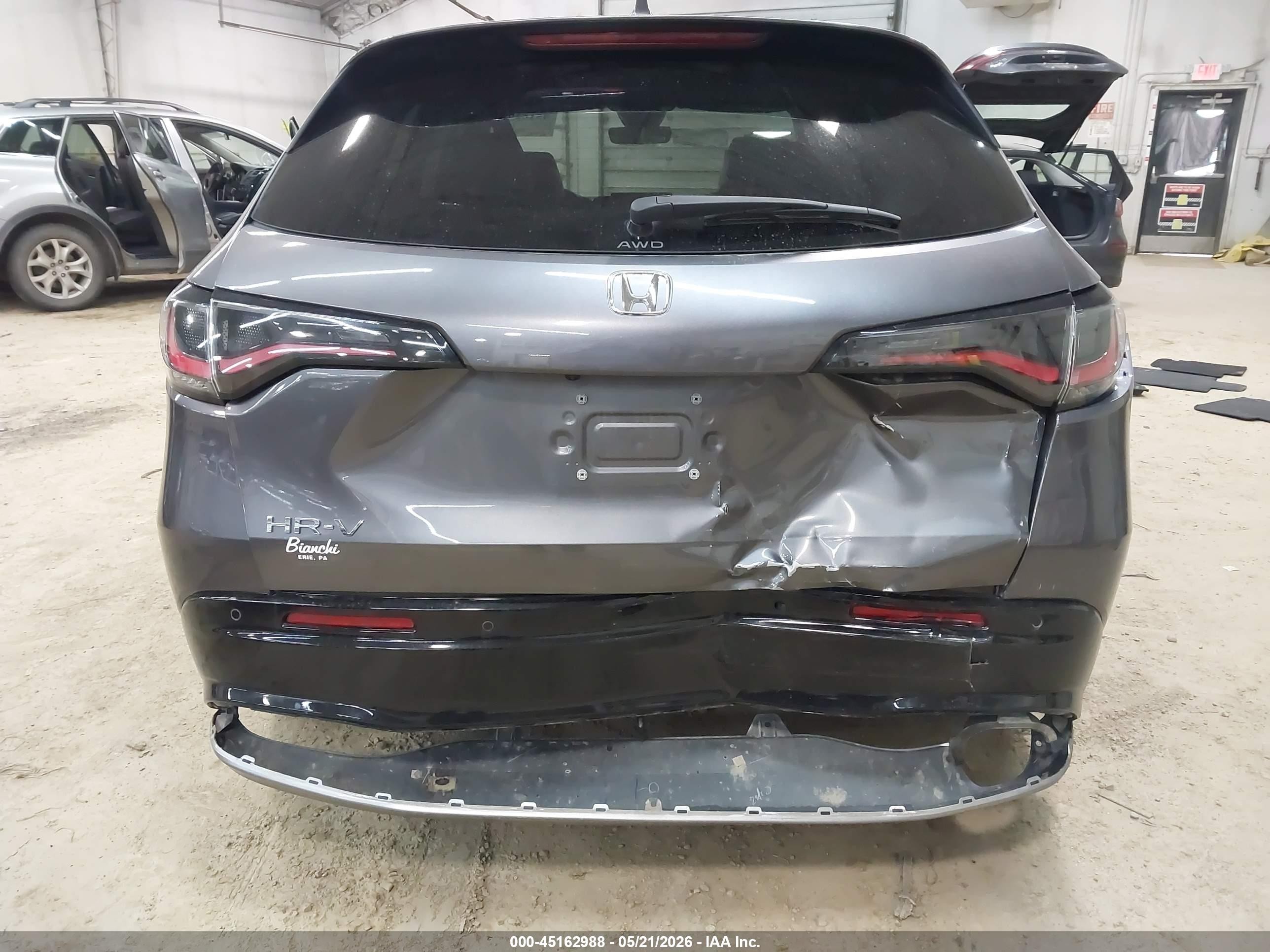 2024 Honda Hr-v Awd Ex-l/awd Ex-l W/o Bsi Серый vin: 3CZRZ2H71RM767614