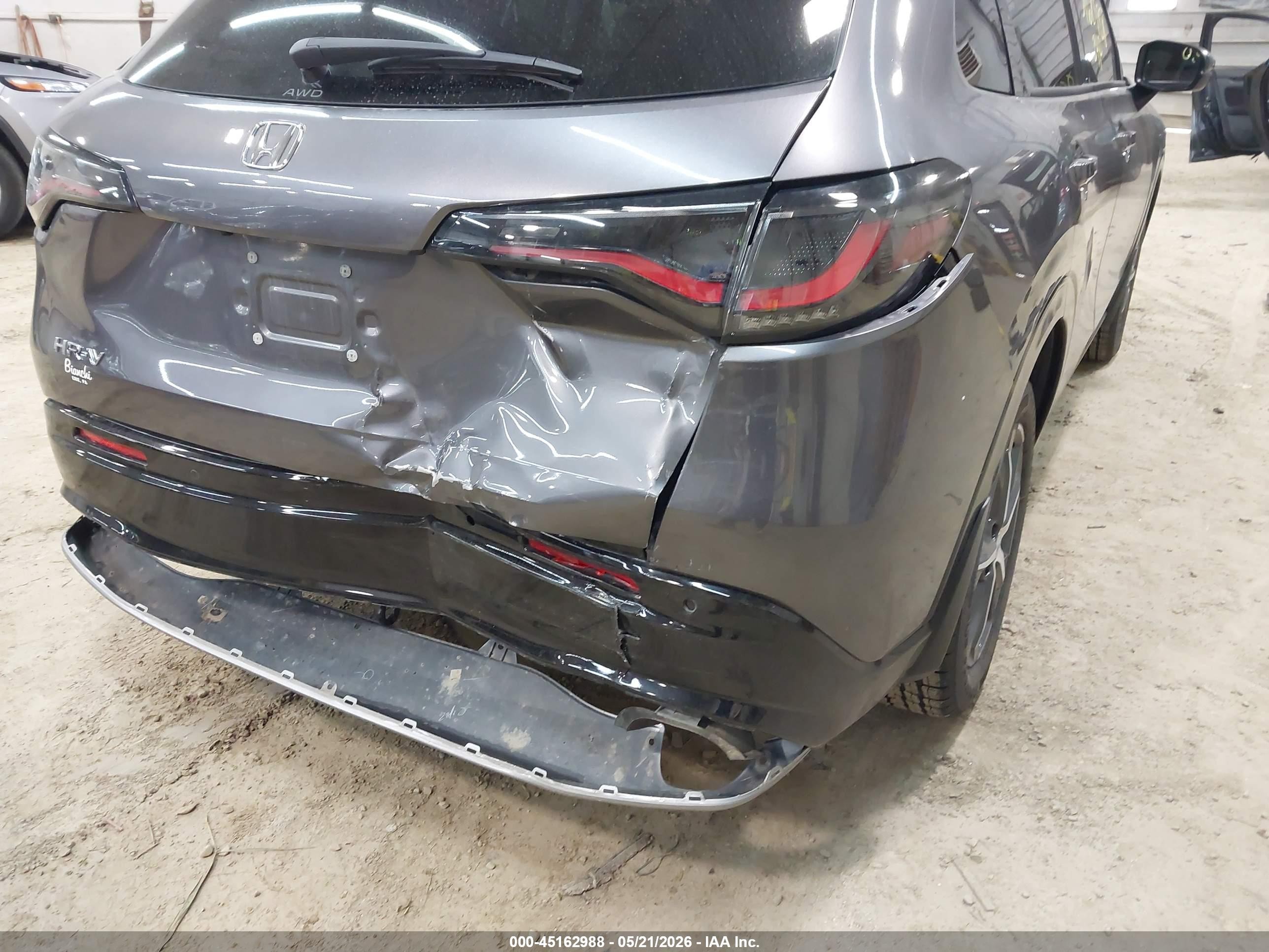 2024 Honda Hr-v Awd Ex-l/awd Ex-l W/o Bsi Серый vin: 3CZRZ2H71RM767614