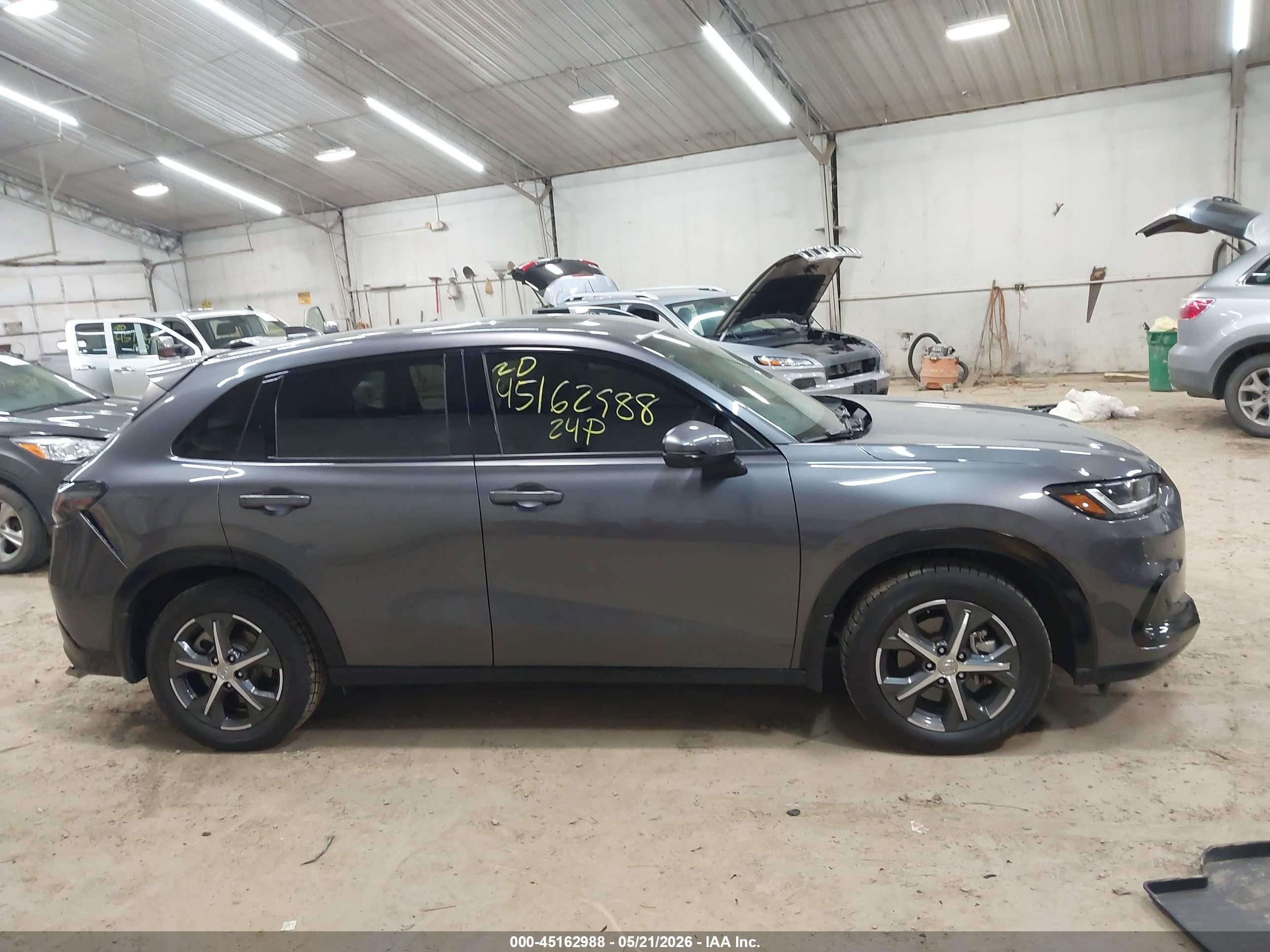 2024 Honda Hr-v Awd Ex-l/awd Ex-l W/o Bsi Серый vin: 3CZRZ2H71RM767614