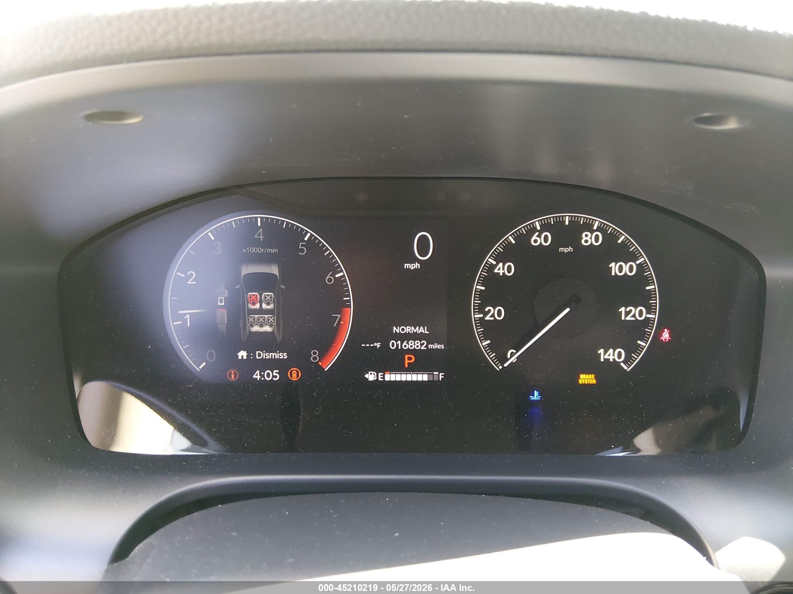 2024 Honda Hr-v Awd Ex-l/awd Ex-l W/o Bsi Gray vin: 3CZRZ2H74RM754422