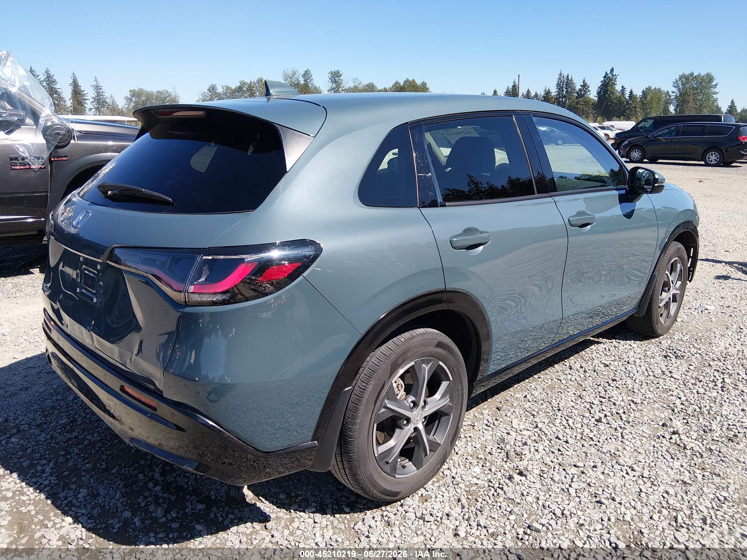 2024 Honda Hr-v Awd Ex-l/awd Ex-l W/o Bsi Gray vin: 3CZRZ2H74RM754422