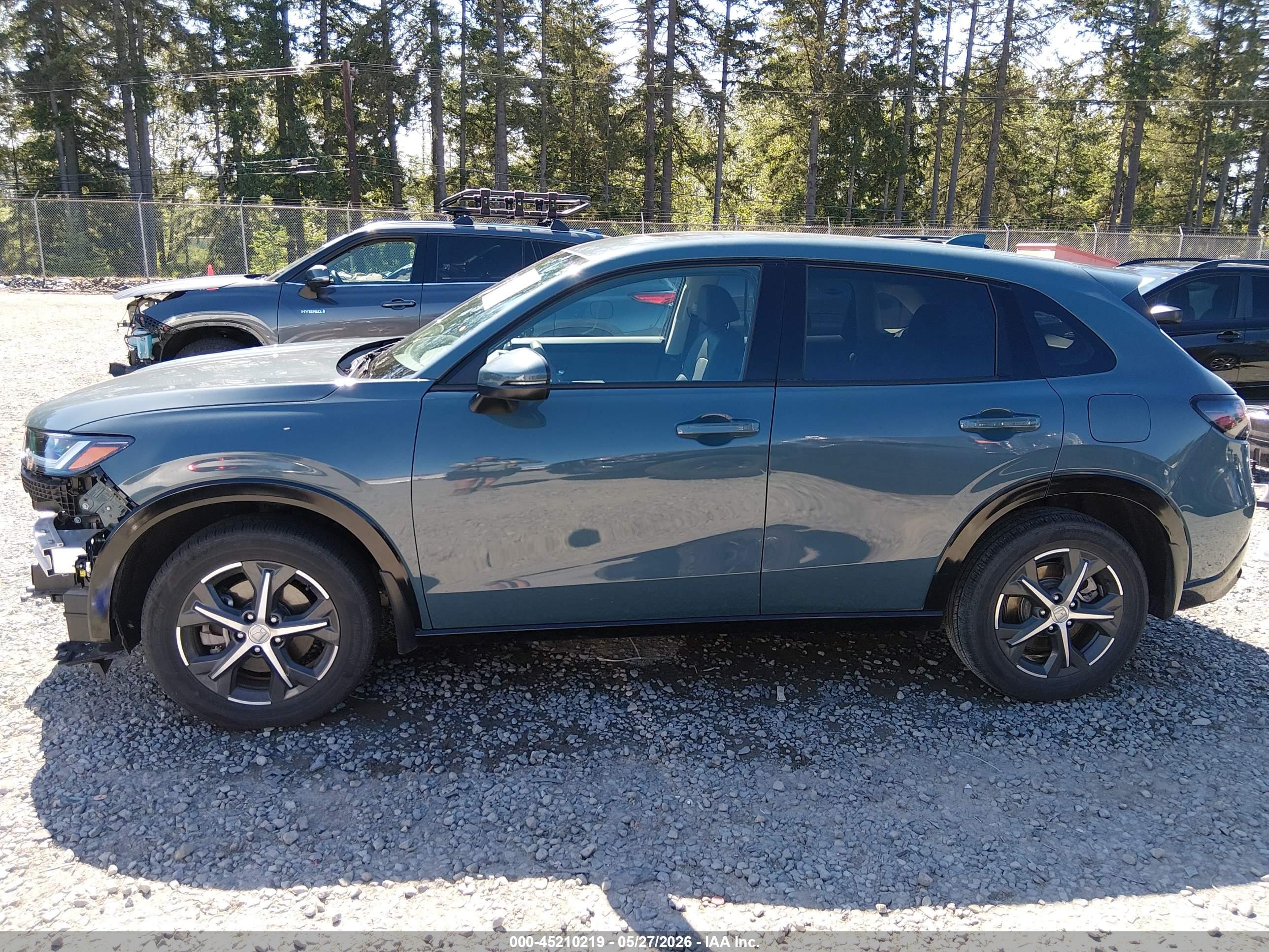 2024 Honda Hr-v Awd Ex-l/awd Ex-l W/o Bsi Gray vin: 3CZRZ2H74RM754422