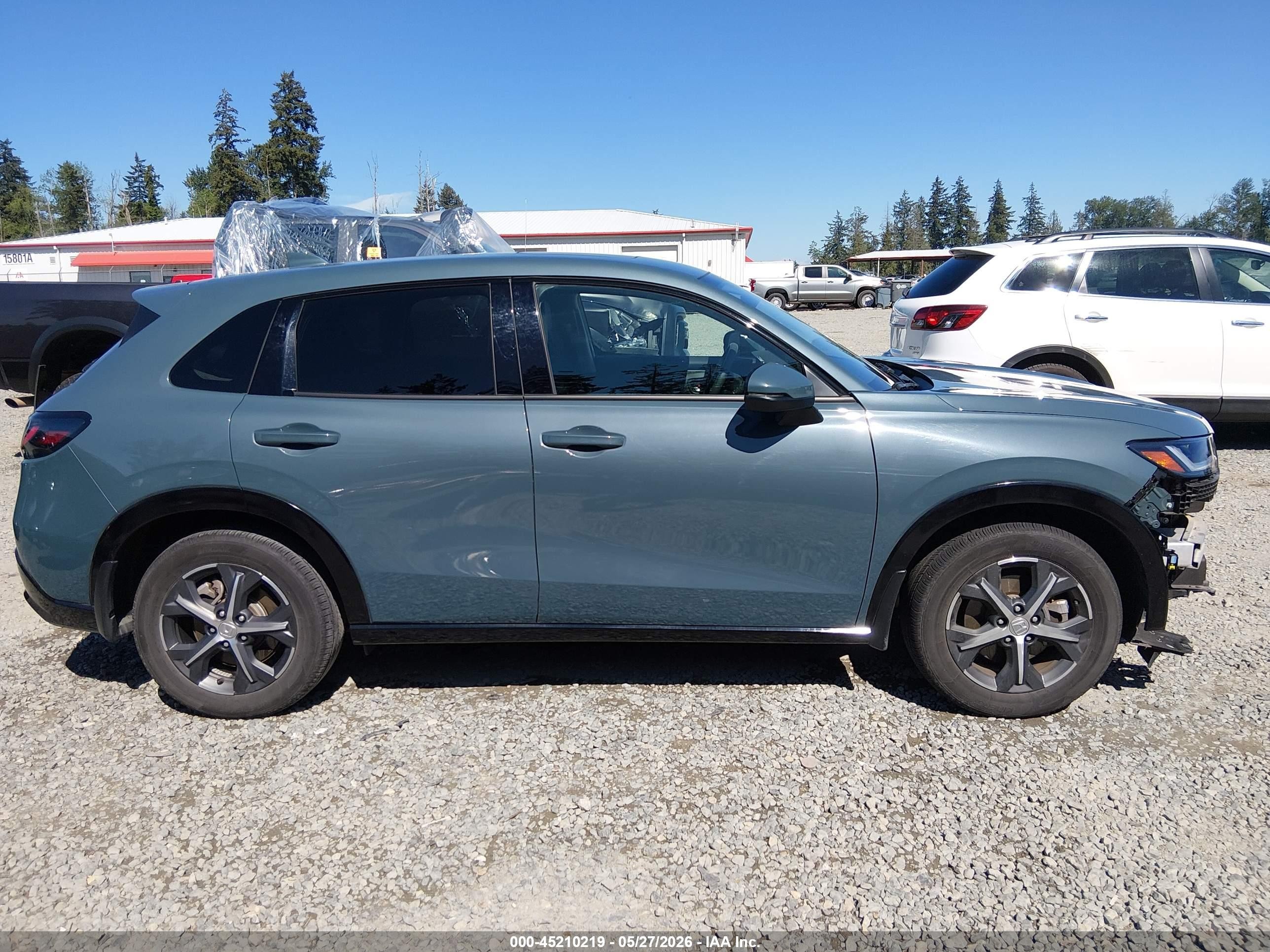 2024 Honda Hr-v Awd Ex-l/awd Ex-l W/o Bsi Gray vin: 3CZRZ2H74RM754422