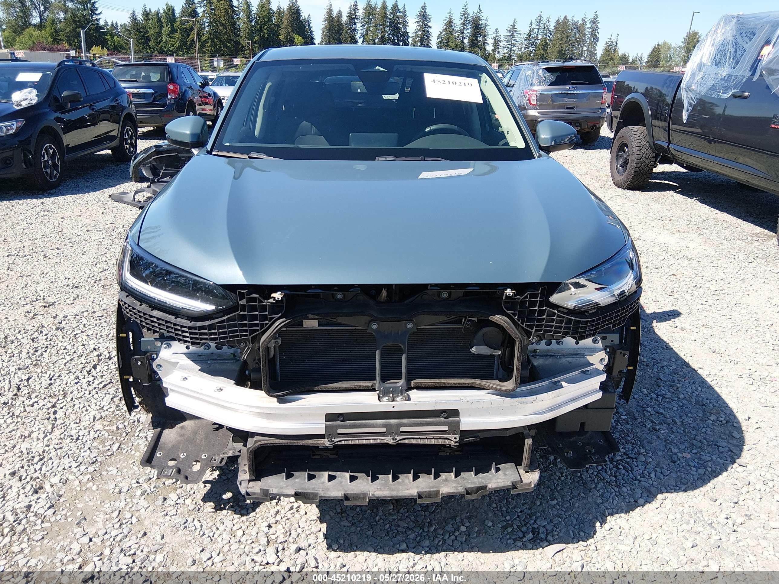 2024 Honda Hr-v Awd Ex-l/awd Ex-l W/o Bsi Gray vin: 3CZRZ2H74RM754422