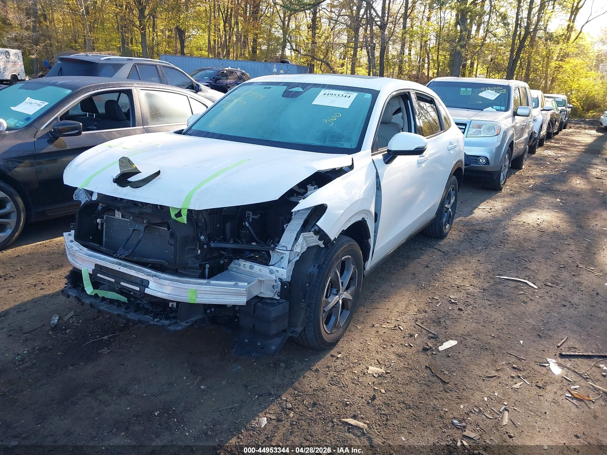 2024 Honda Hr-v Awd Ex-l/awd Ex-l W/o Bsi White vin: 3CZRZ2H74RM774301
