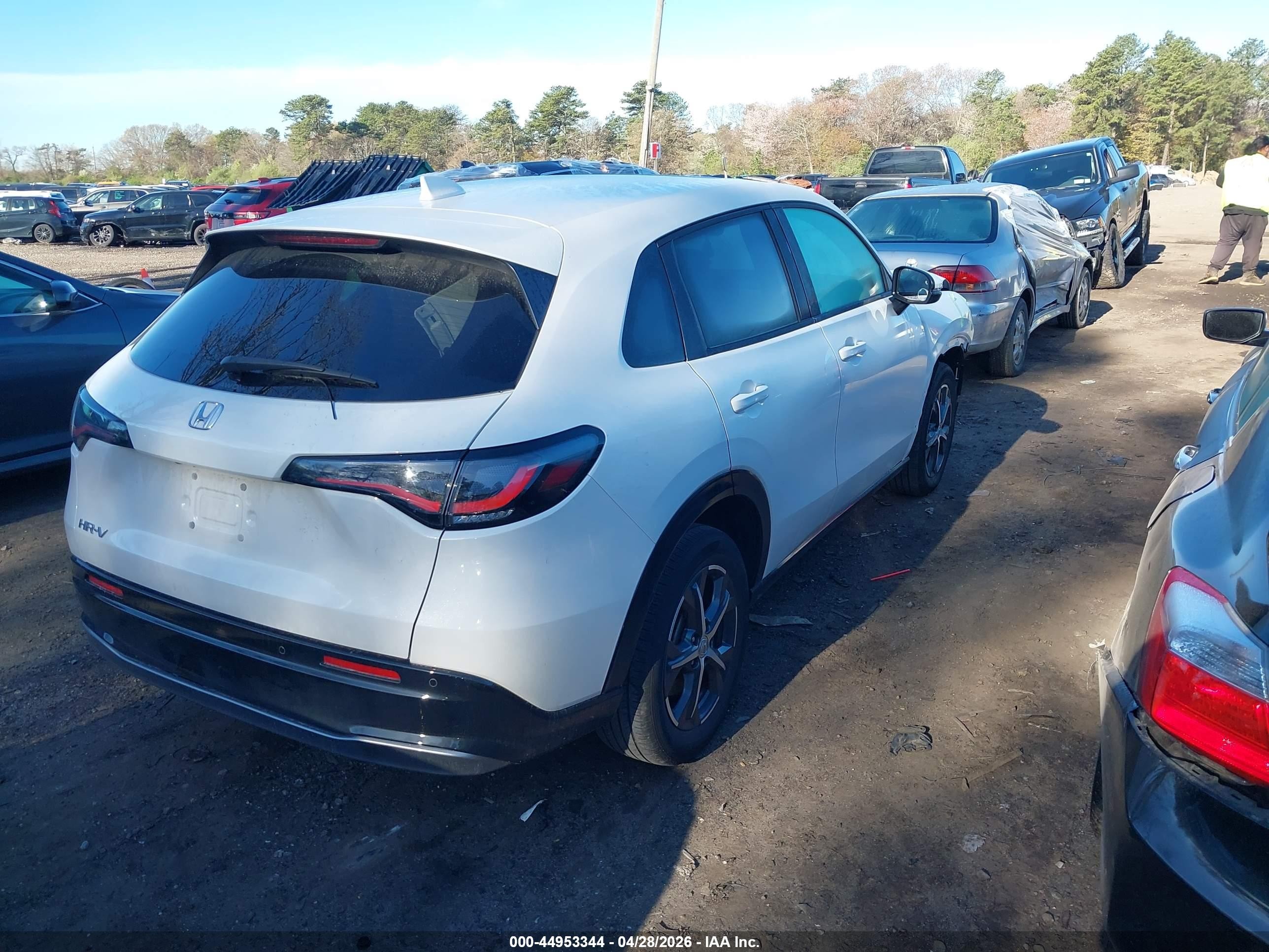 2024 Honda Hr-v Awd Ex-l/awd Ex-l W/o Bsi White vin: 3CZRZ2H74RM774301