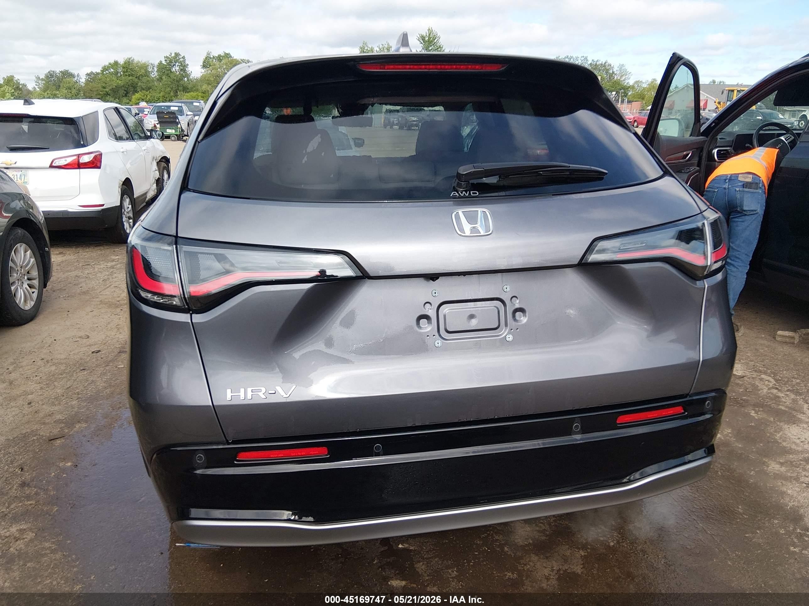 2025 Honda Hr-v Awd Ex-l Gray vin: 3CZRZ2H78SM791821