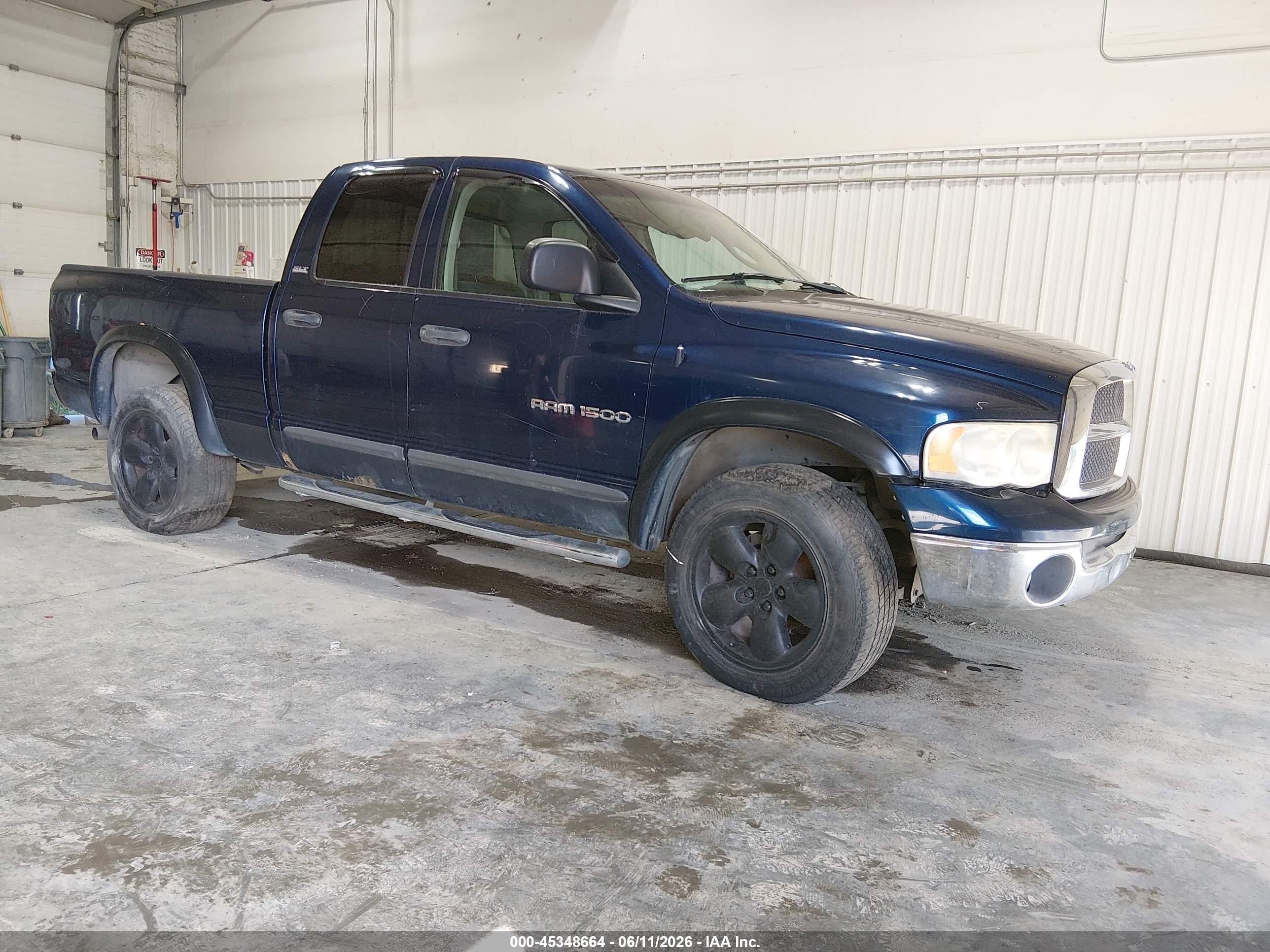 2002 Dodge Ram 1500 St Blue vin: 3D3HU18Z82G132266
