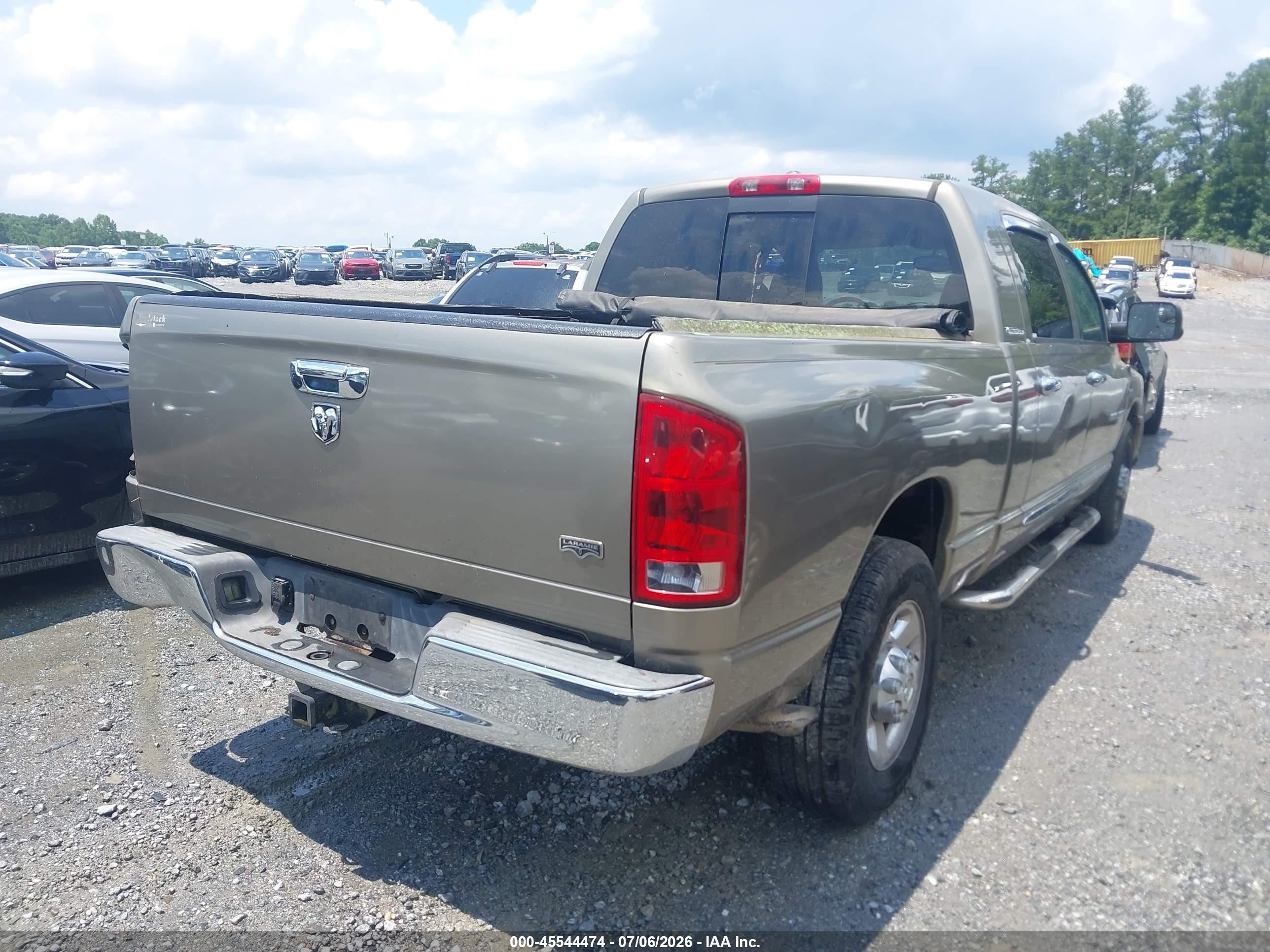 2006 Dodge Ram 1500 Laramie Gold vin: 3D3KR19DX6G153829
