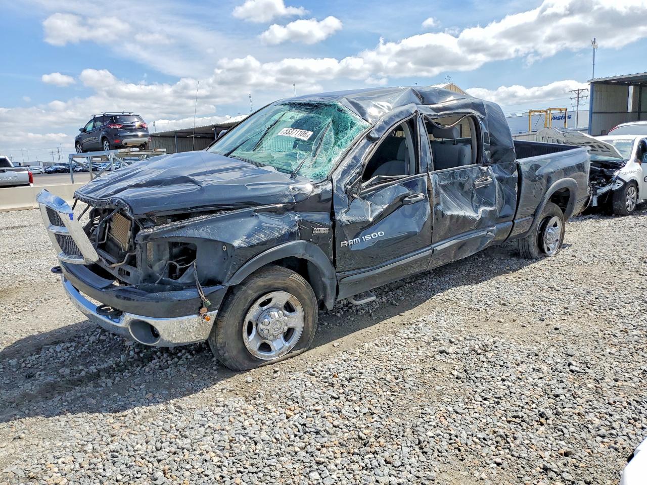 2007 Dodge Ram 1500 Black vin: 3D3KS19D97G829001